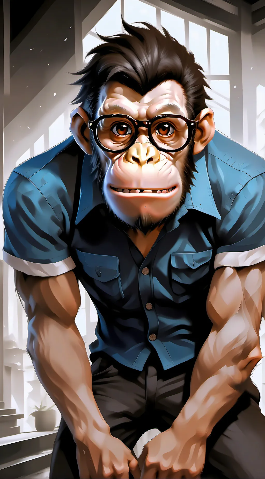 ai character: Jeff  background