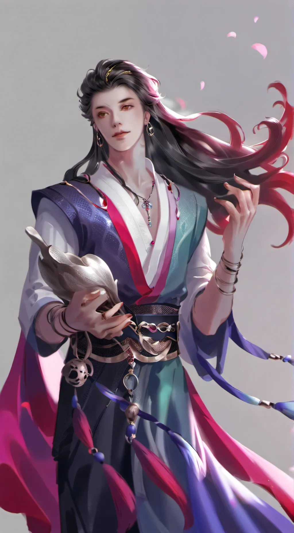 ai character: Brud with a gun background