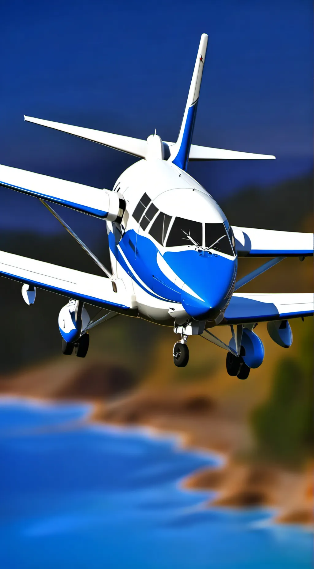 ai character: un avión  background