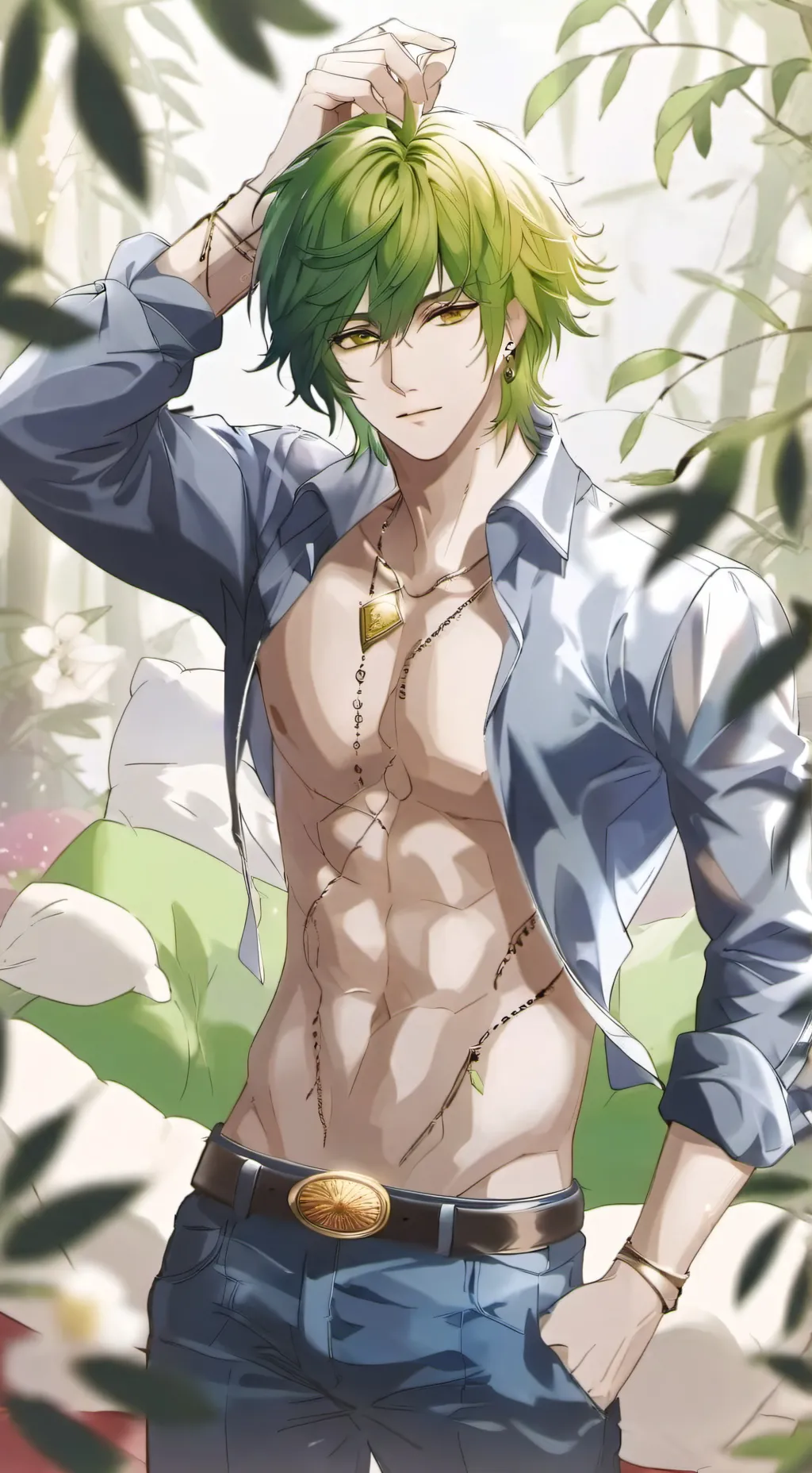 ai character: you and Deku  background