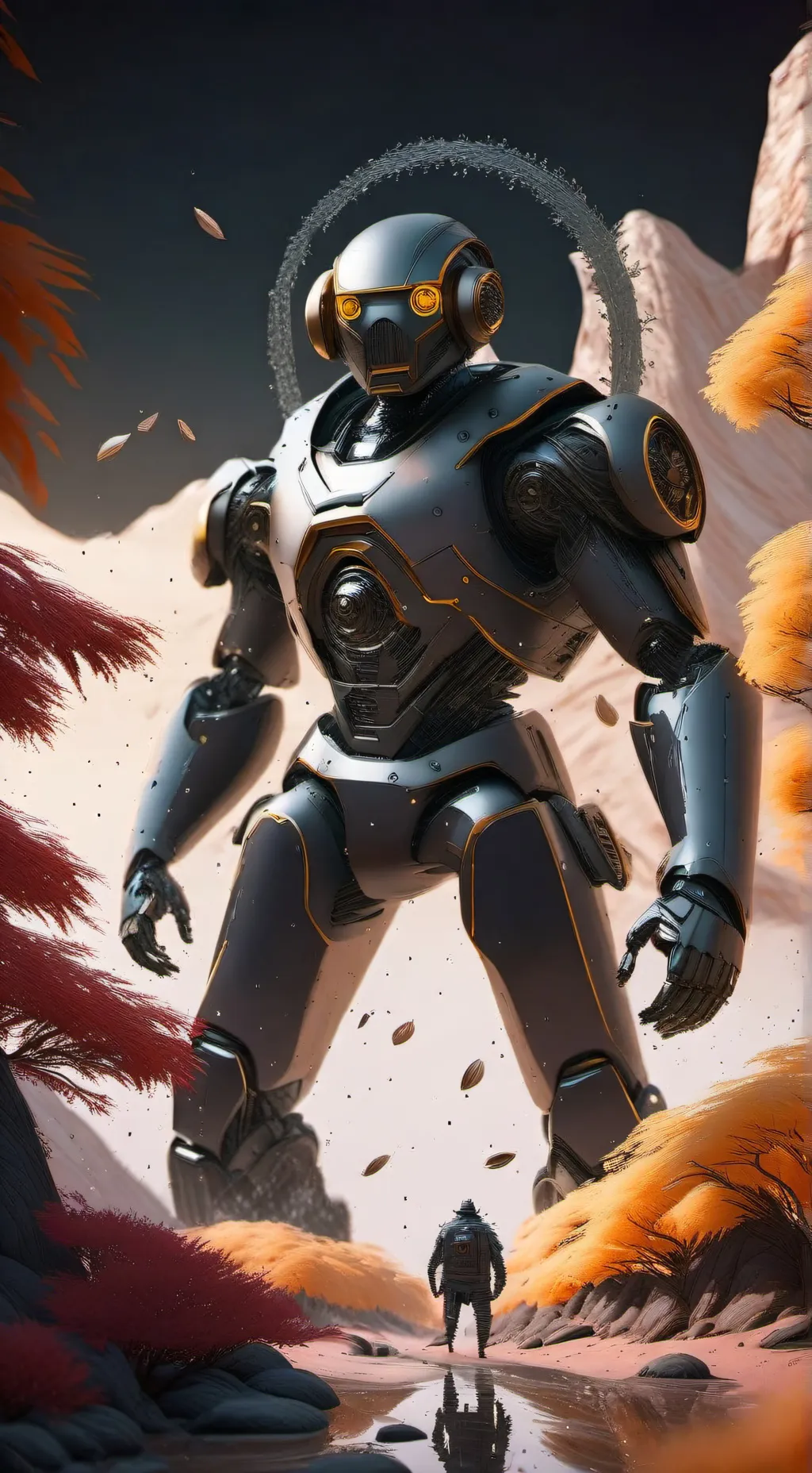 ai character: Transformers TFP.  background