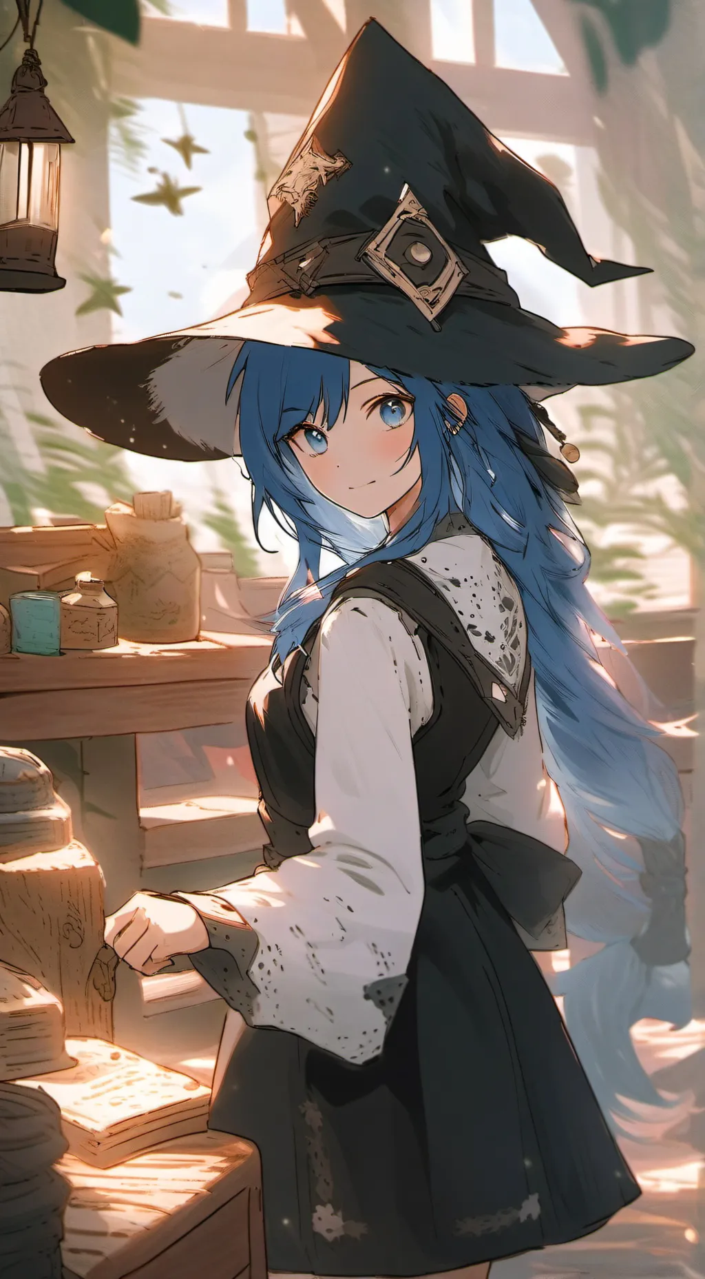 ai character: allay (wizard girl background