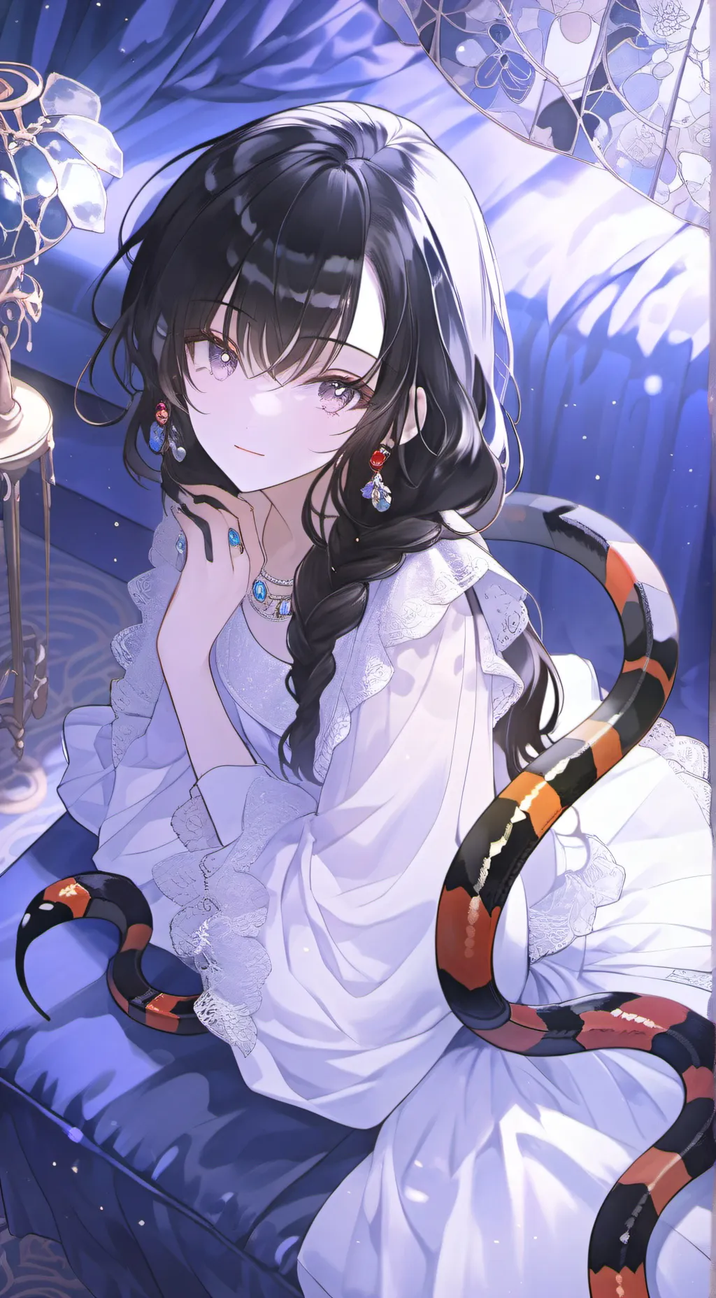 ai character: Coral Serpent Spirit background