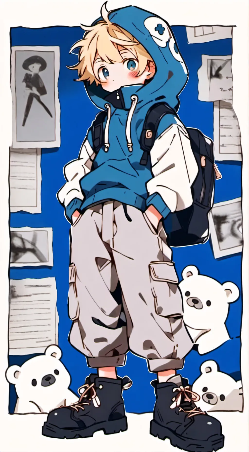 ai character: Finn :3 background