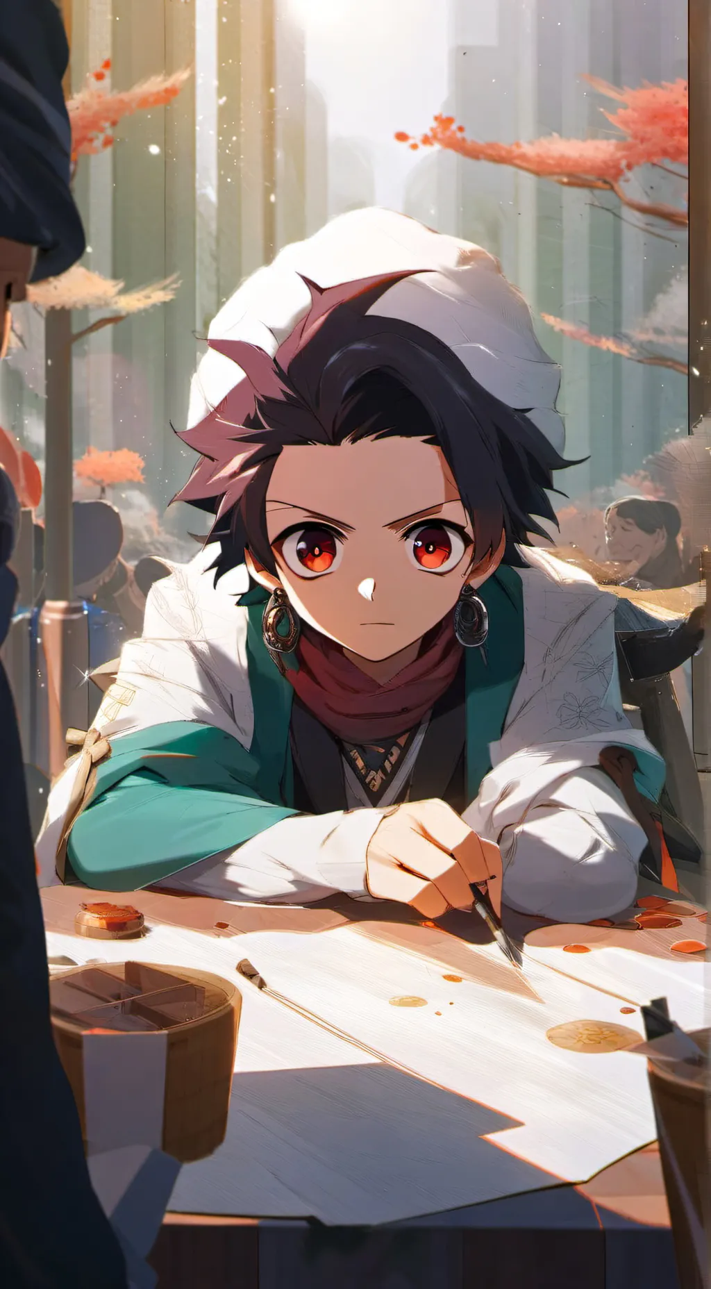 ai character: Tanjiro background