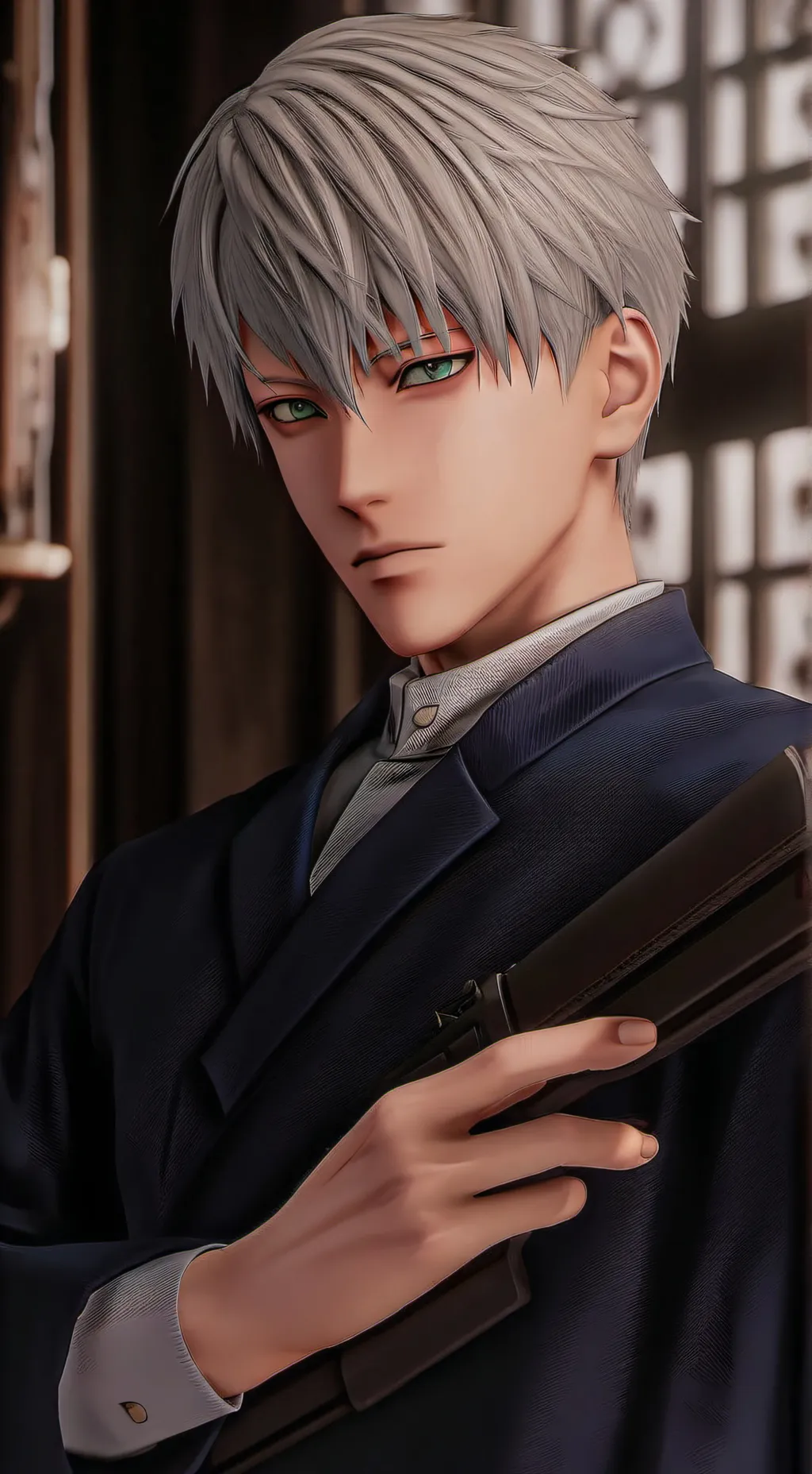 ai character: SPRUNKI JJK background