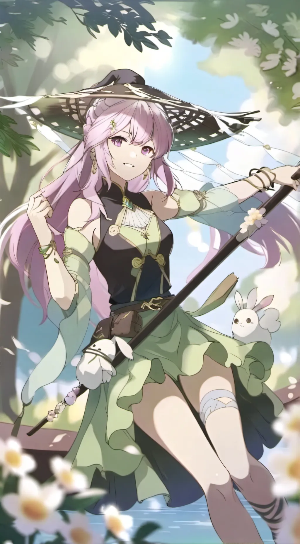 ai character: dog day background