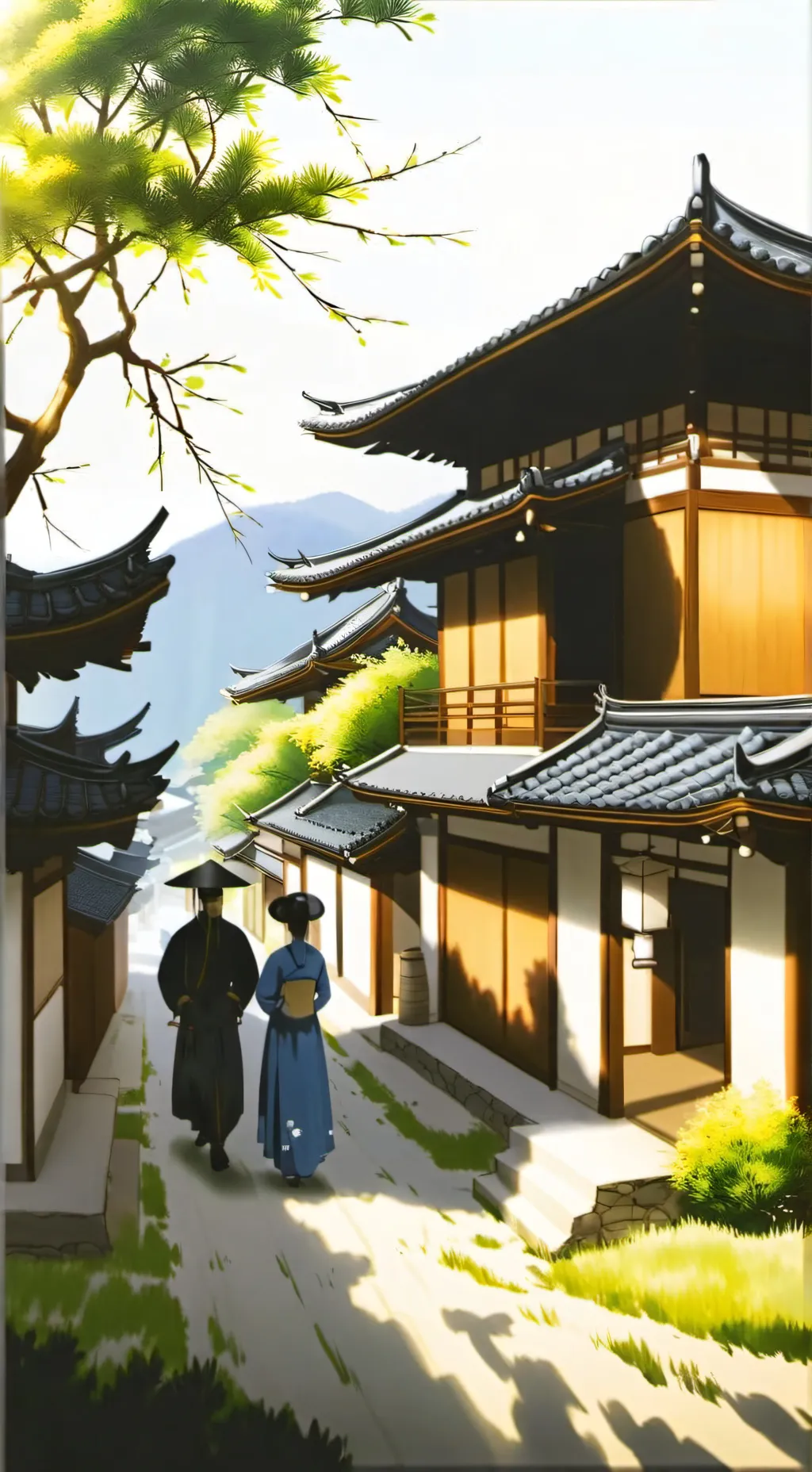 ai character: Kny sleepover!? background