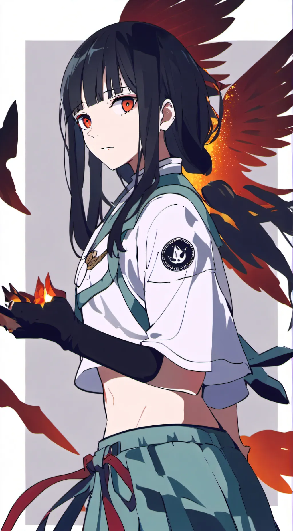 ai character: mha denki × ti  background