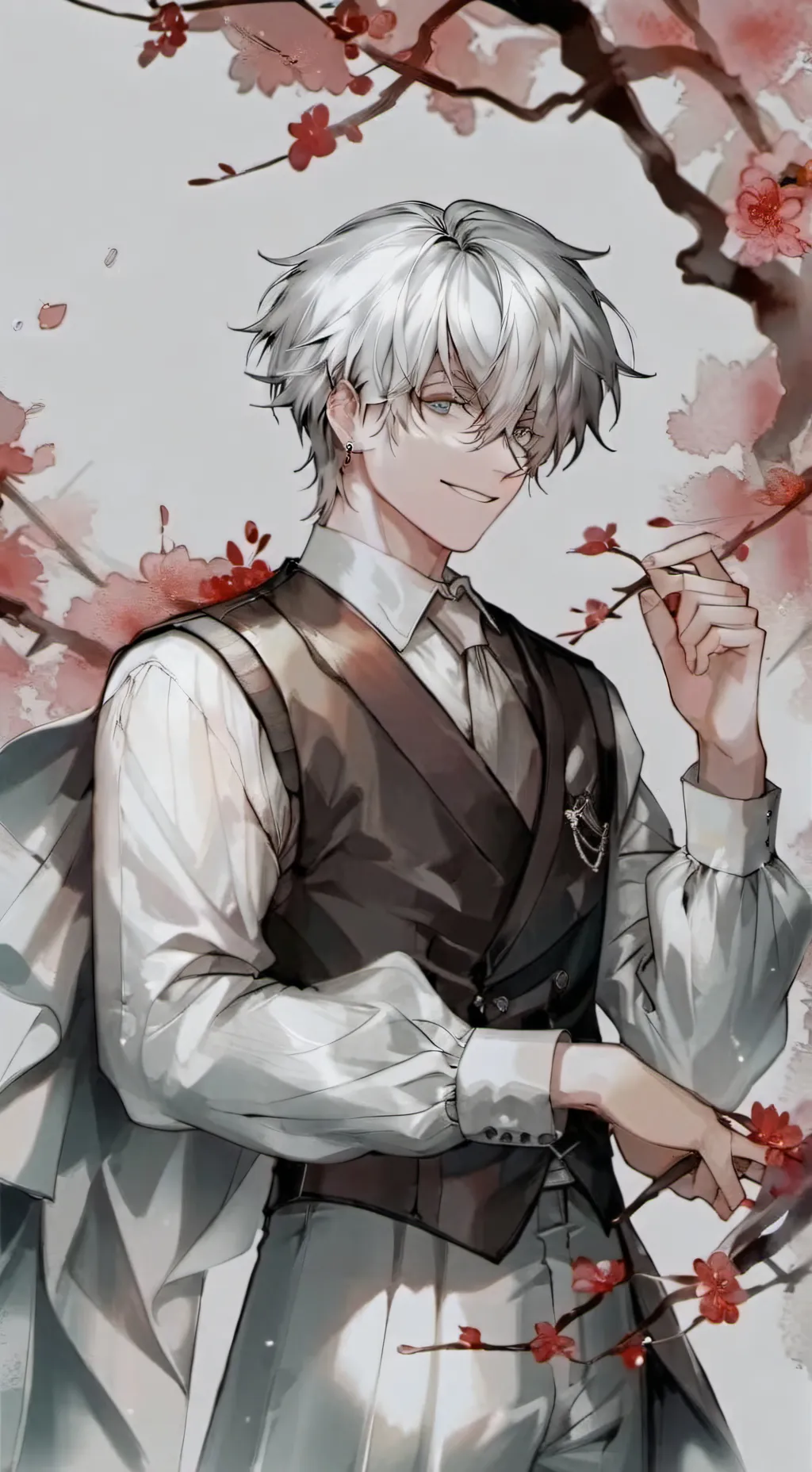 ai character: Saturo Gojo❄️ background