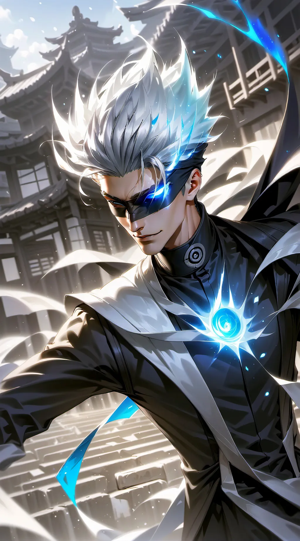 ai character: Gojo Satoru background