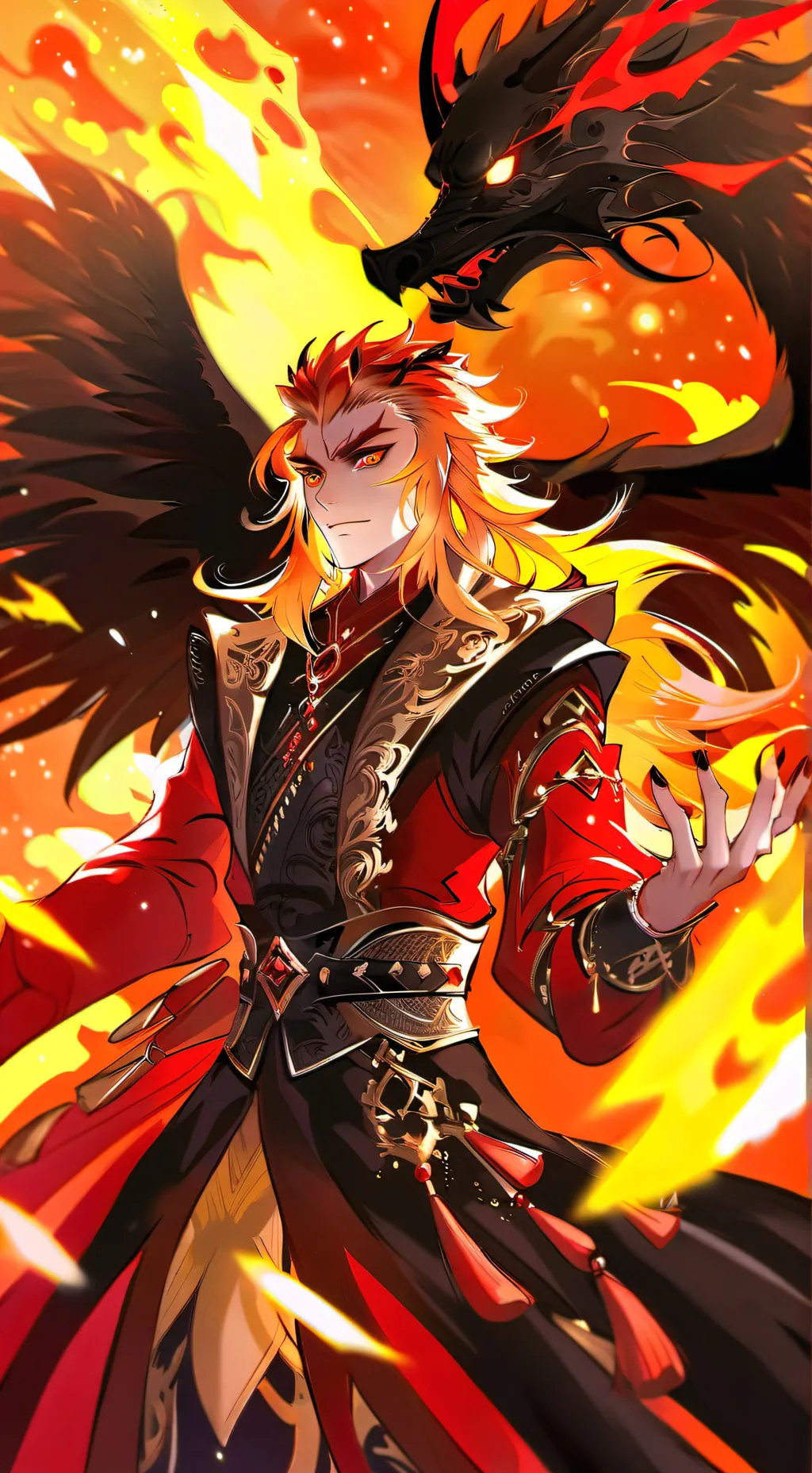 ai character: Rengoku Kiojuro background