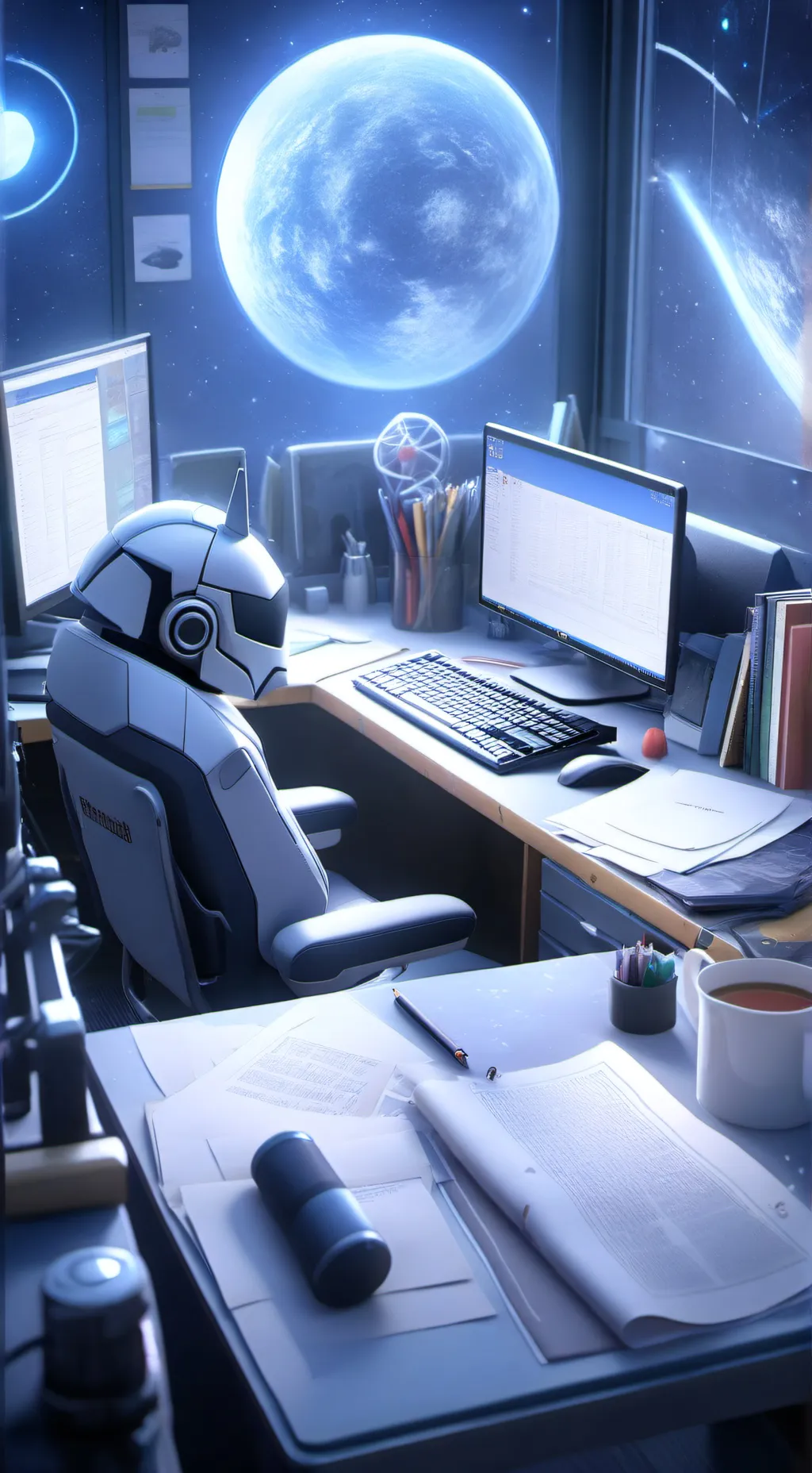 ai character: among us sus schoo background