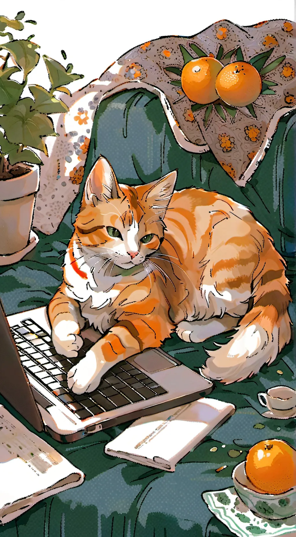 ai character: Kitten😺❤️‍🩹 background