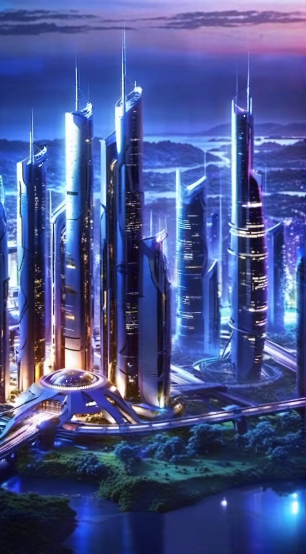 ai character: FPE Future World background