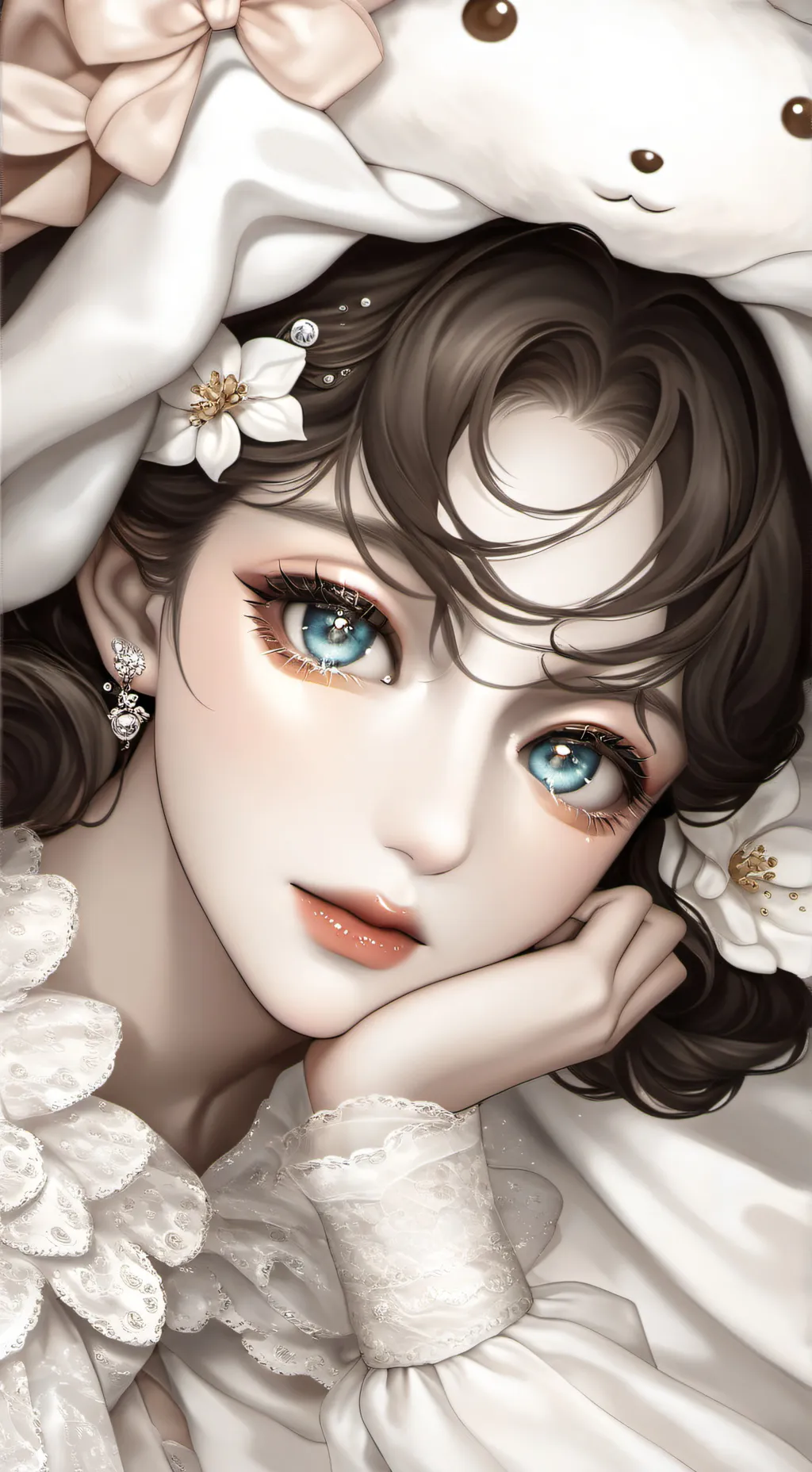 ai character: Ashley ^ω^ background