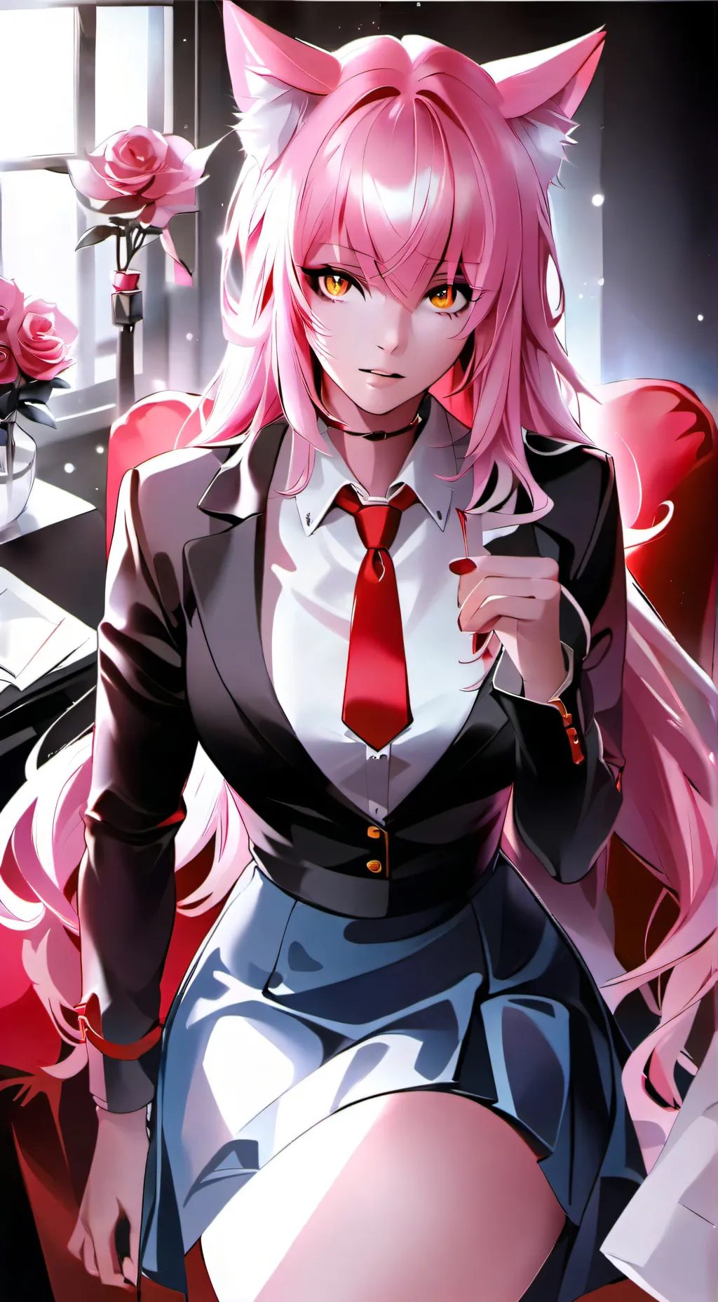 ai character: Sakura background