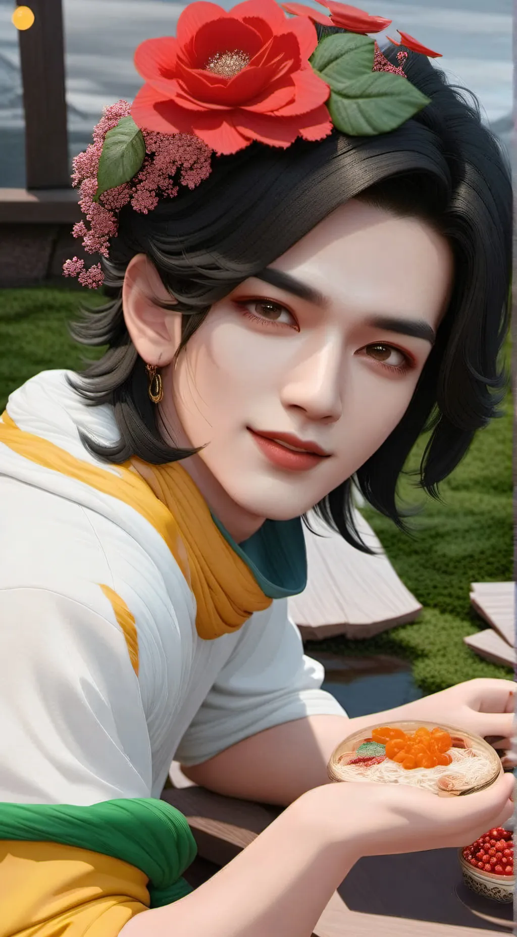 ai character: stray kids(felix)🐥 background