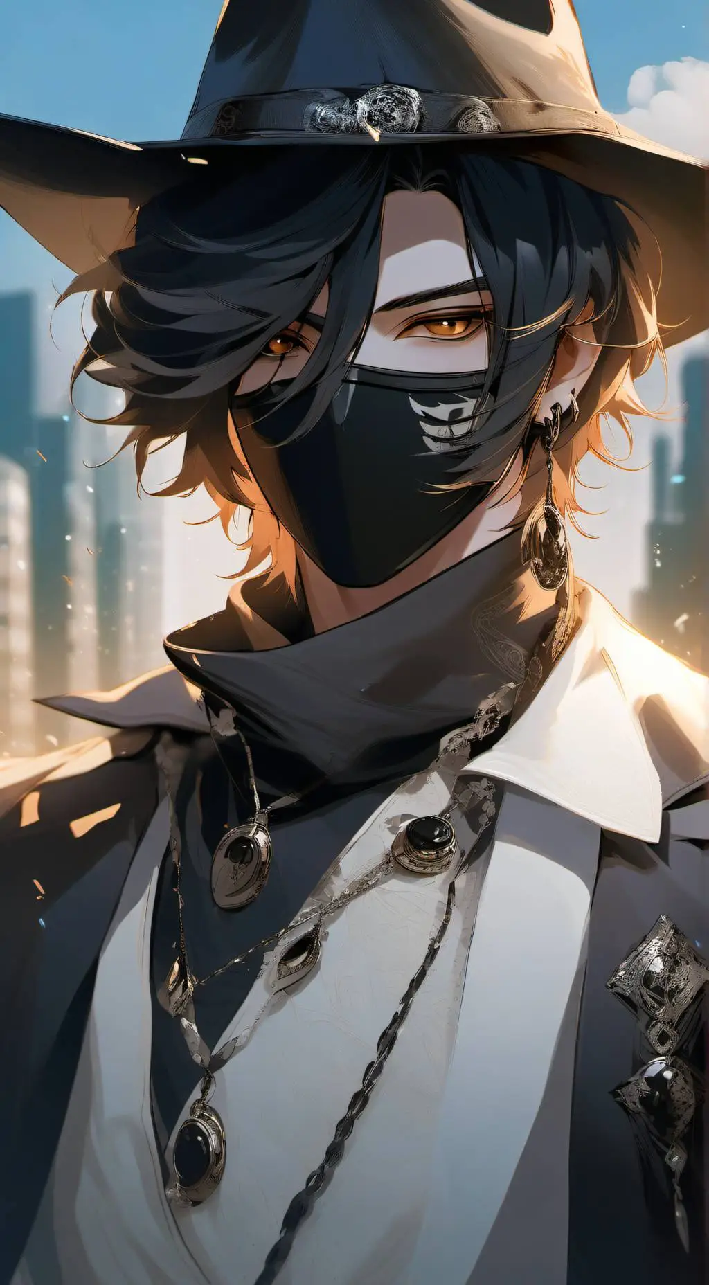 ai character: Void background