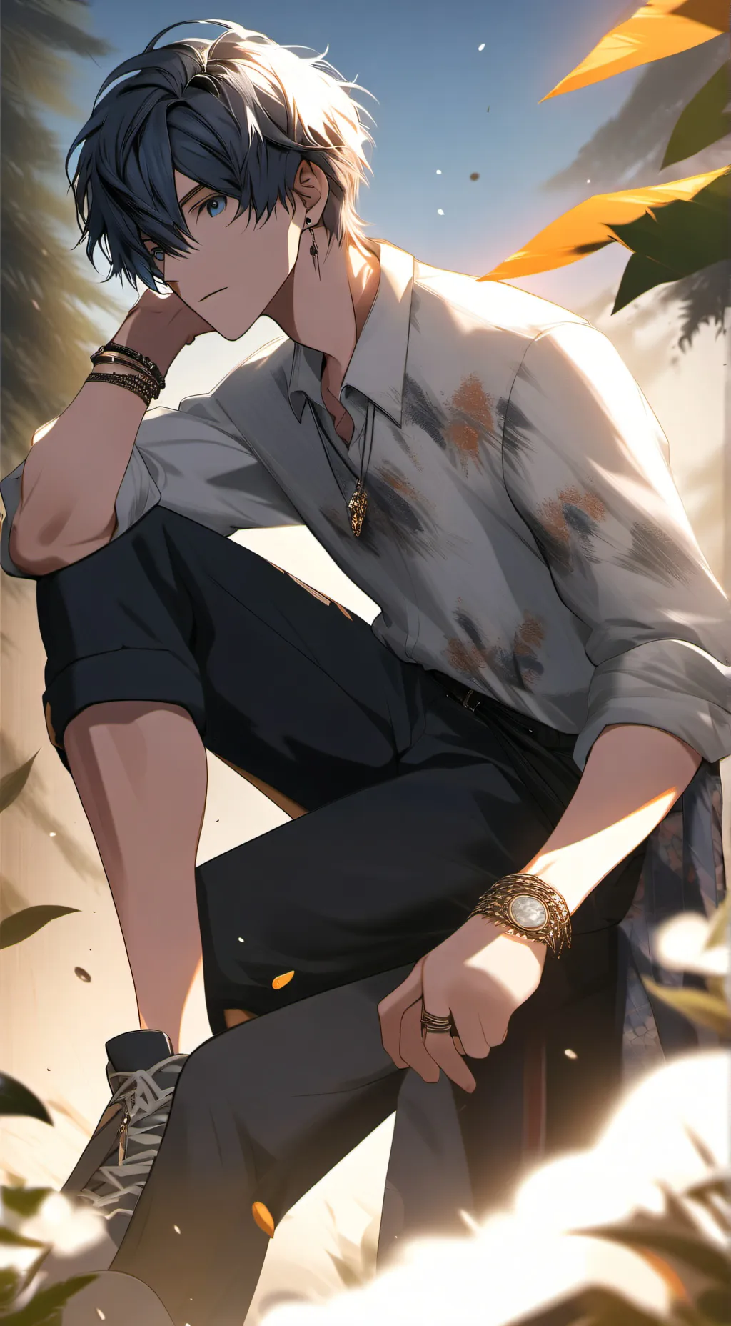 ai character: cash background