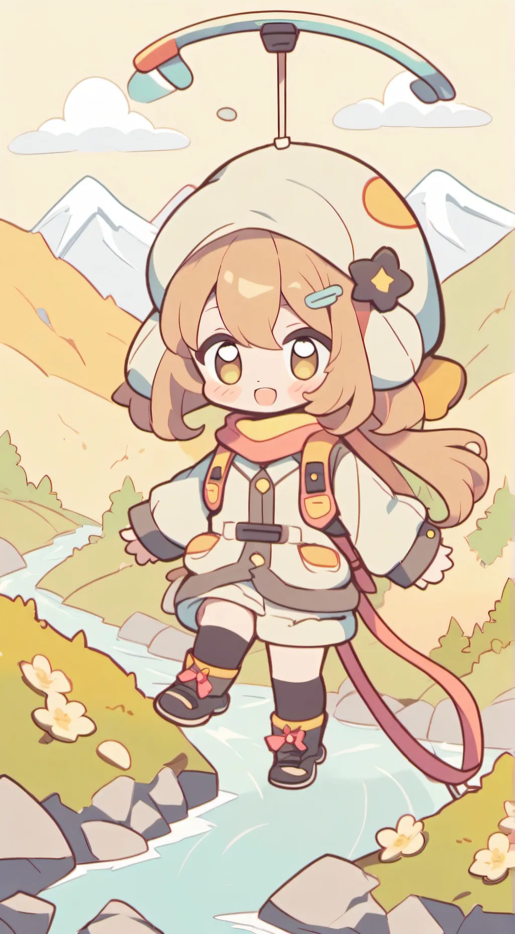 ai character: MHA Bungee Jumping background