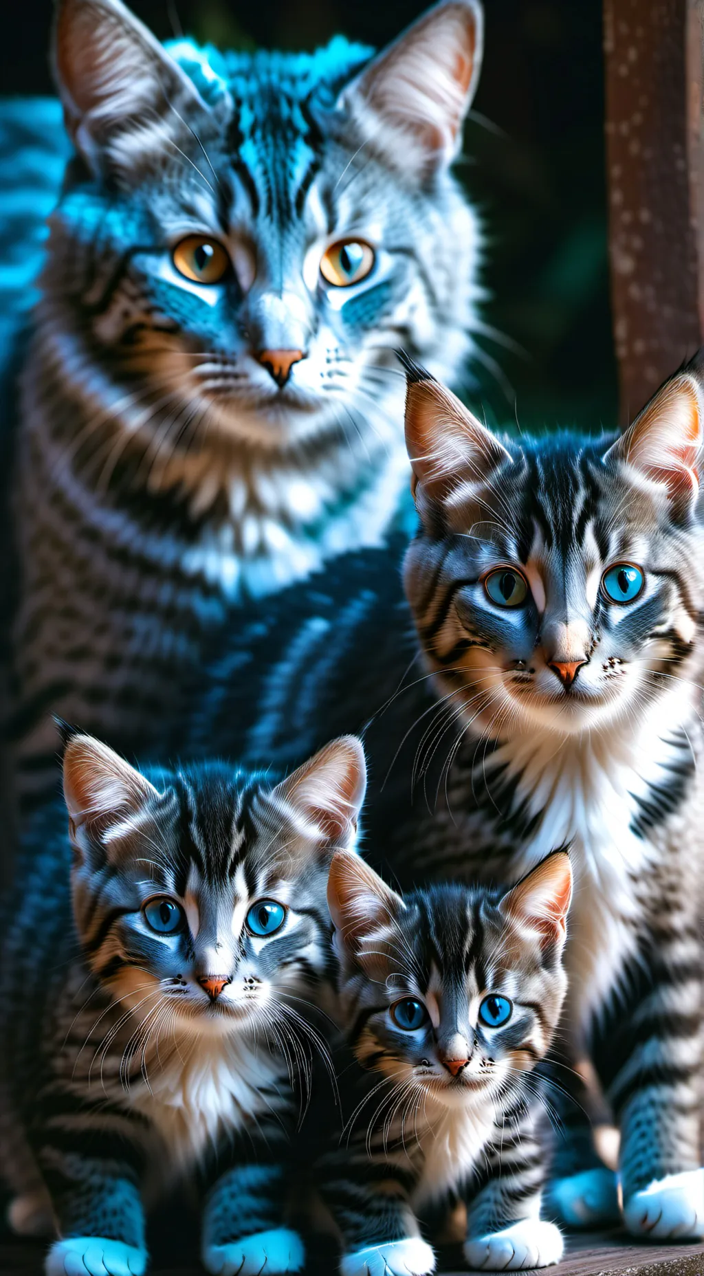 ai character: Cat family background