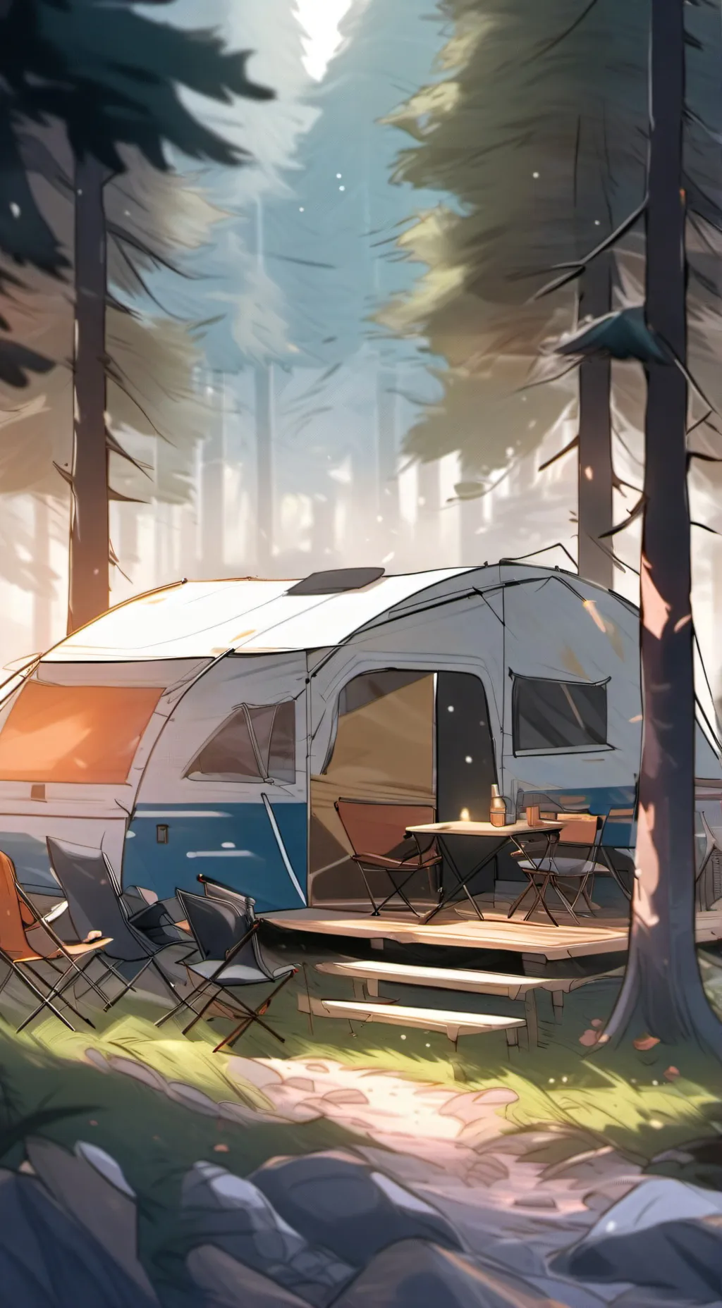 ai character: Klassencamping  background