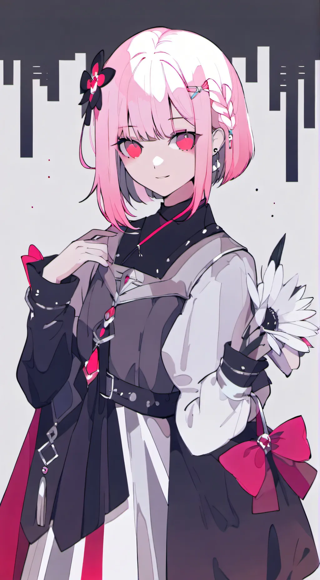 ai character: pick me/friut cake background