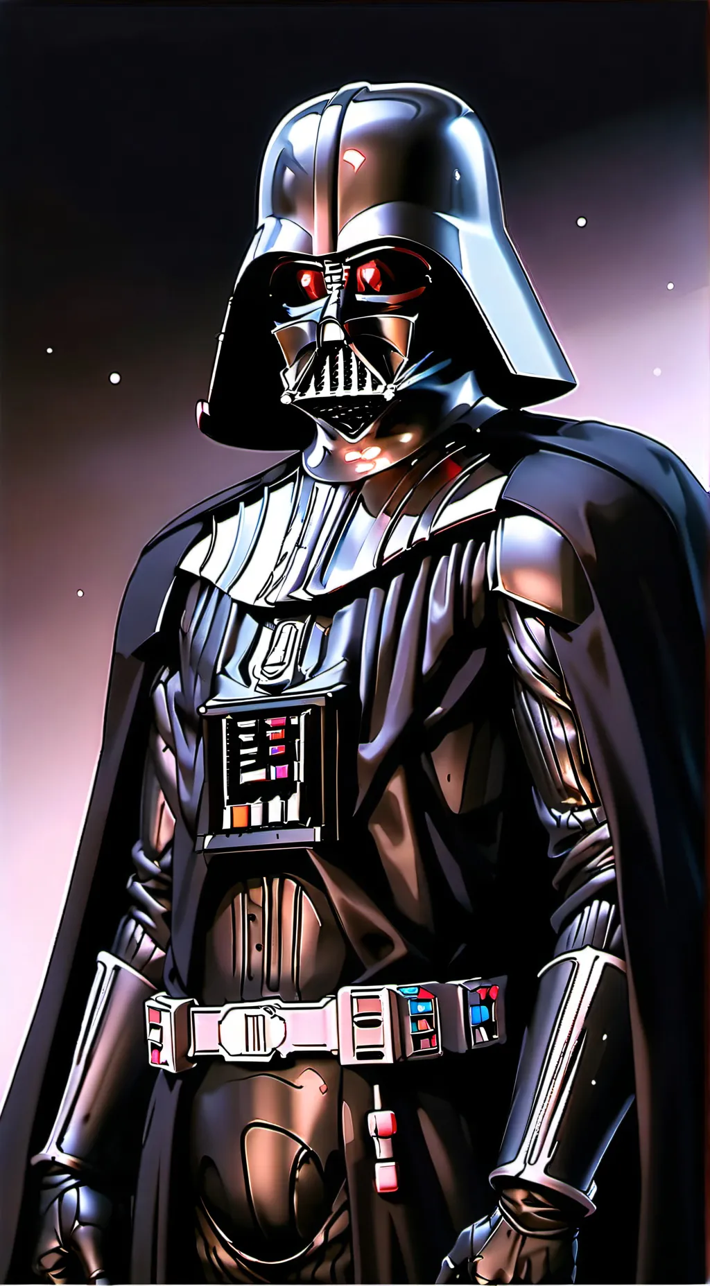 ai character: Darth vader meme background