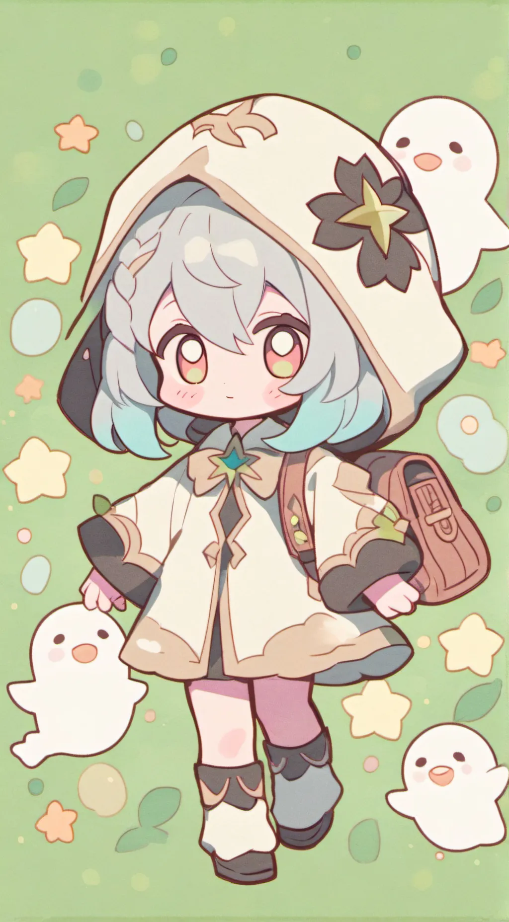 ai character: Sprunki Ghost Viru background