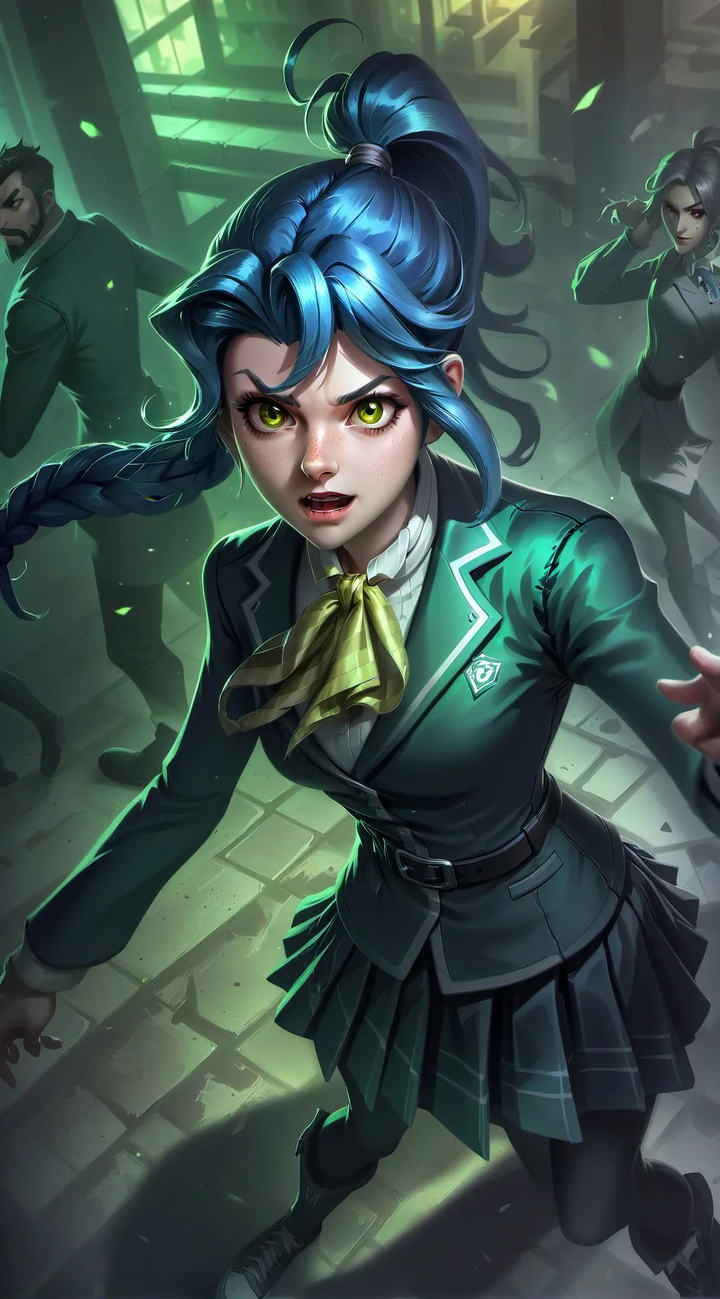 ai character: Intrusive High School Rival background