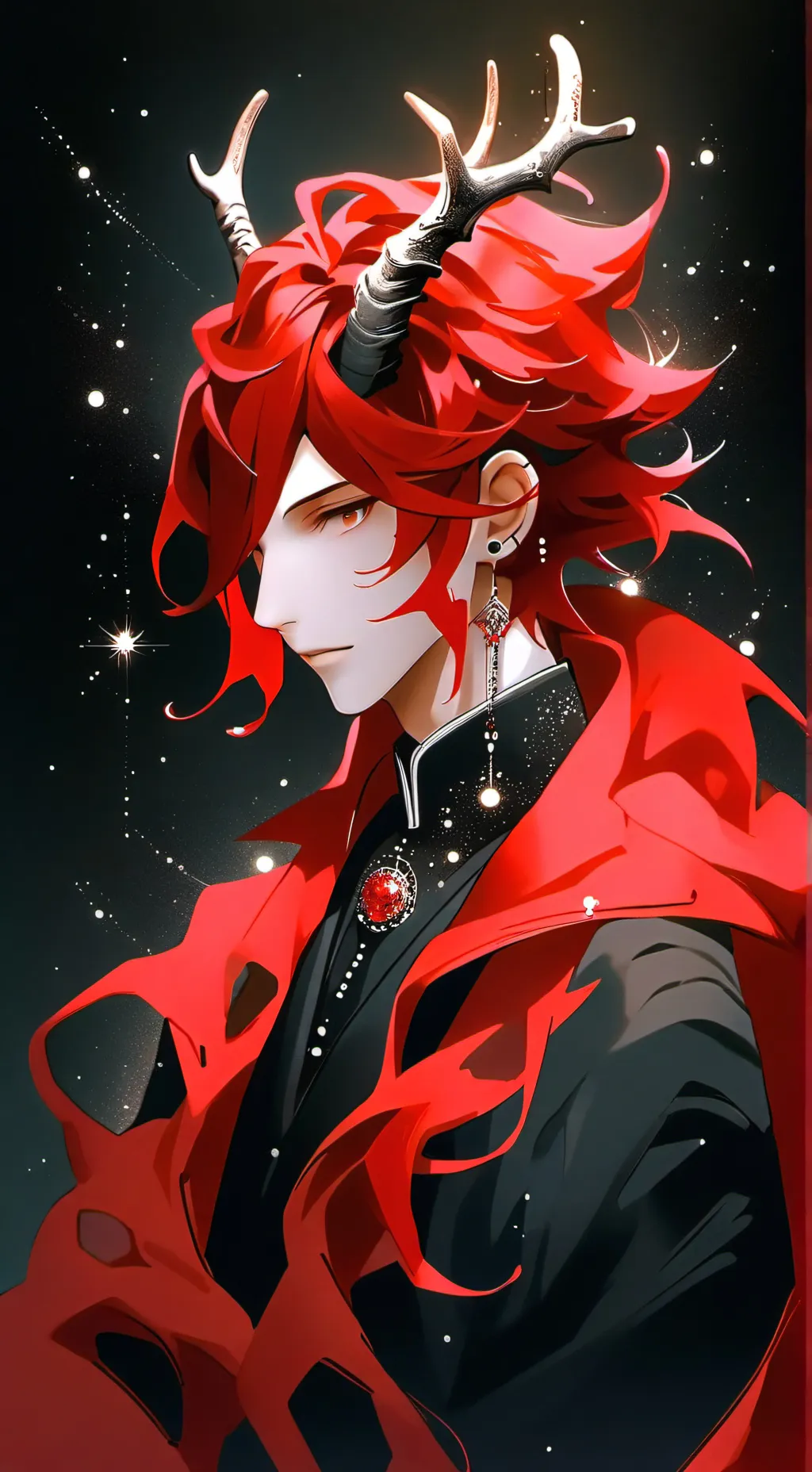 ai character: Alastor🦌😁 background
