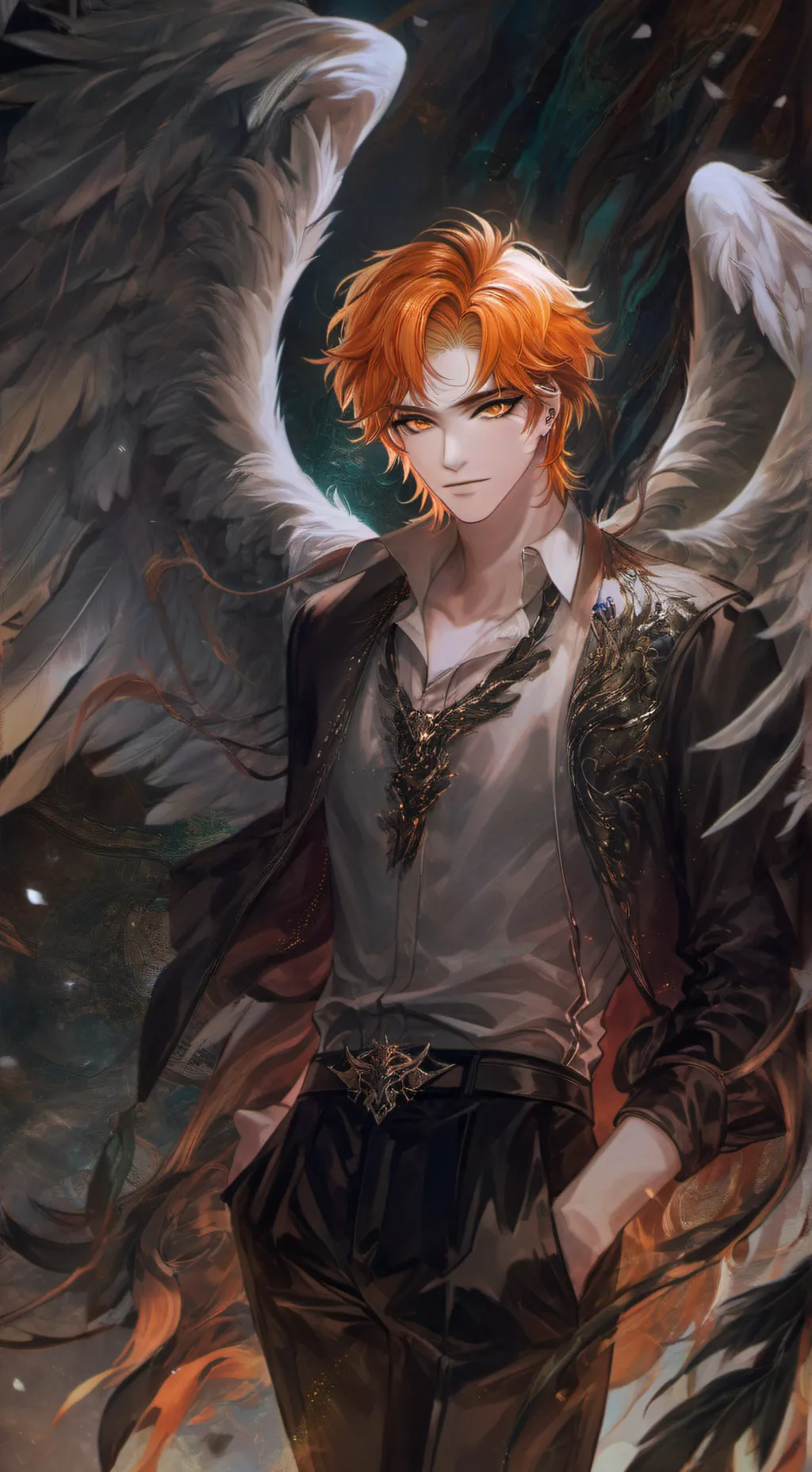 ai character: Mateo💗💫 background