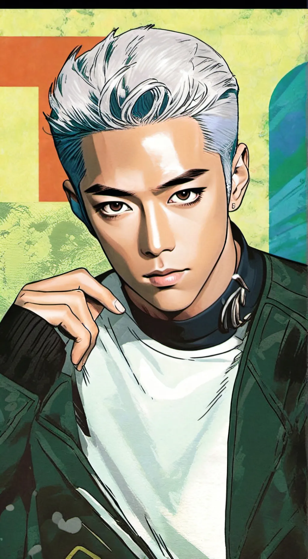 ai character: bigbang T.O.P background