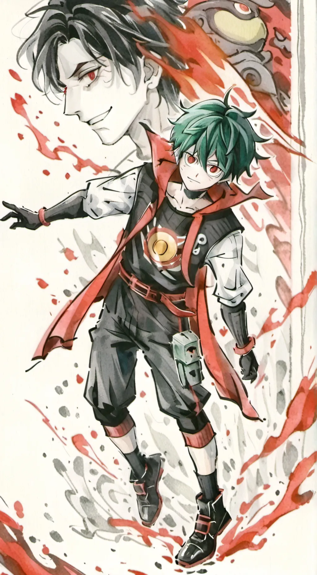 ai character: Villain deku background