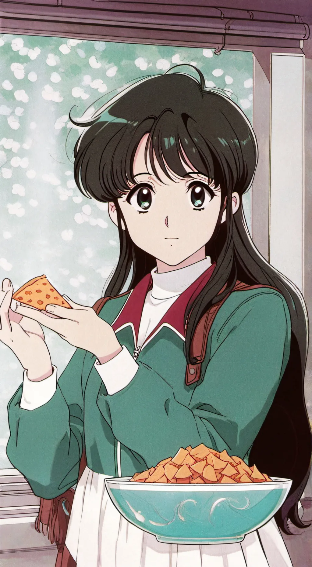 ai character: Astrology girl. :3 background