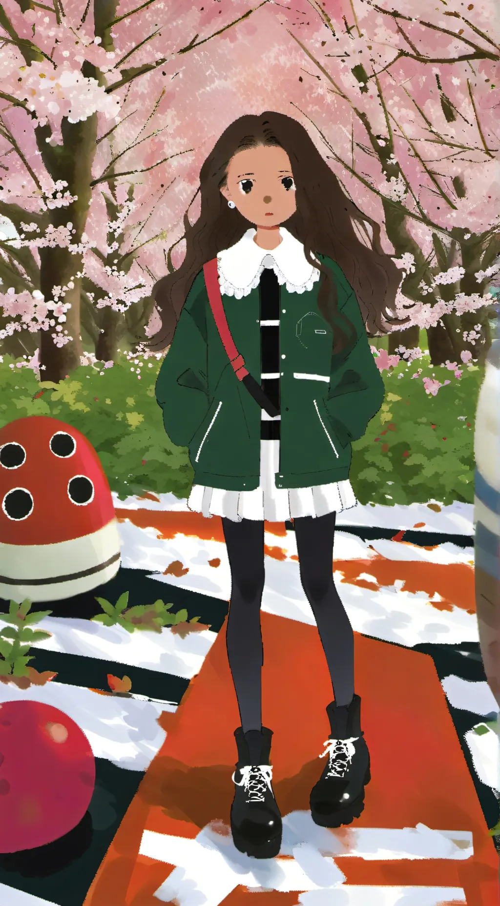 ai character: mikey - squid game background