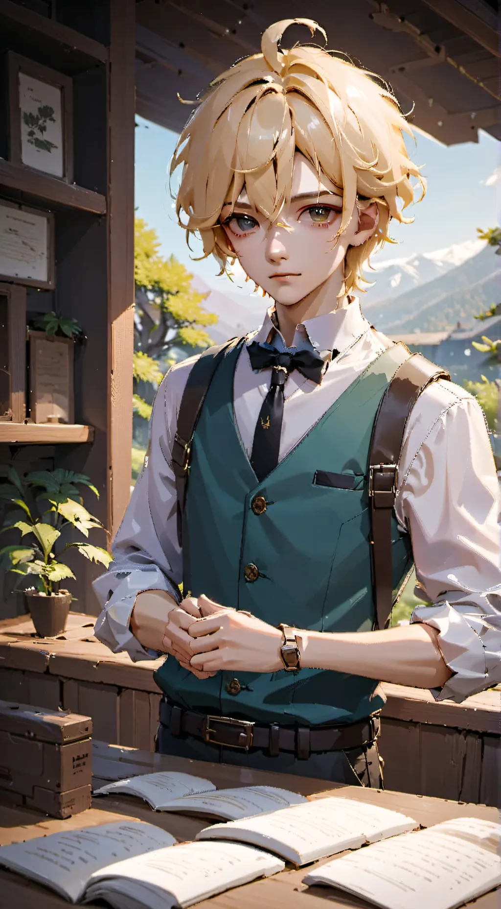 ai character: Kein background