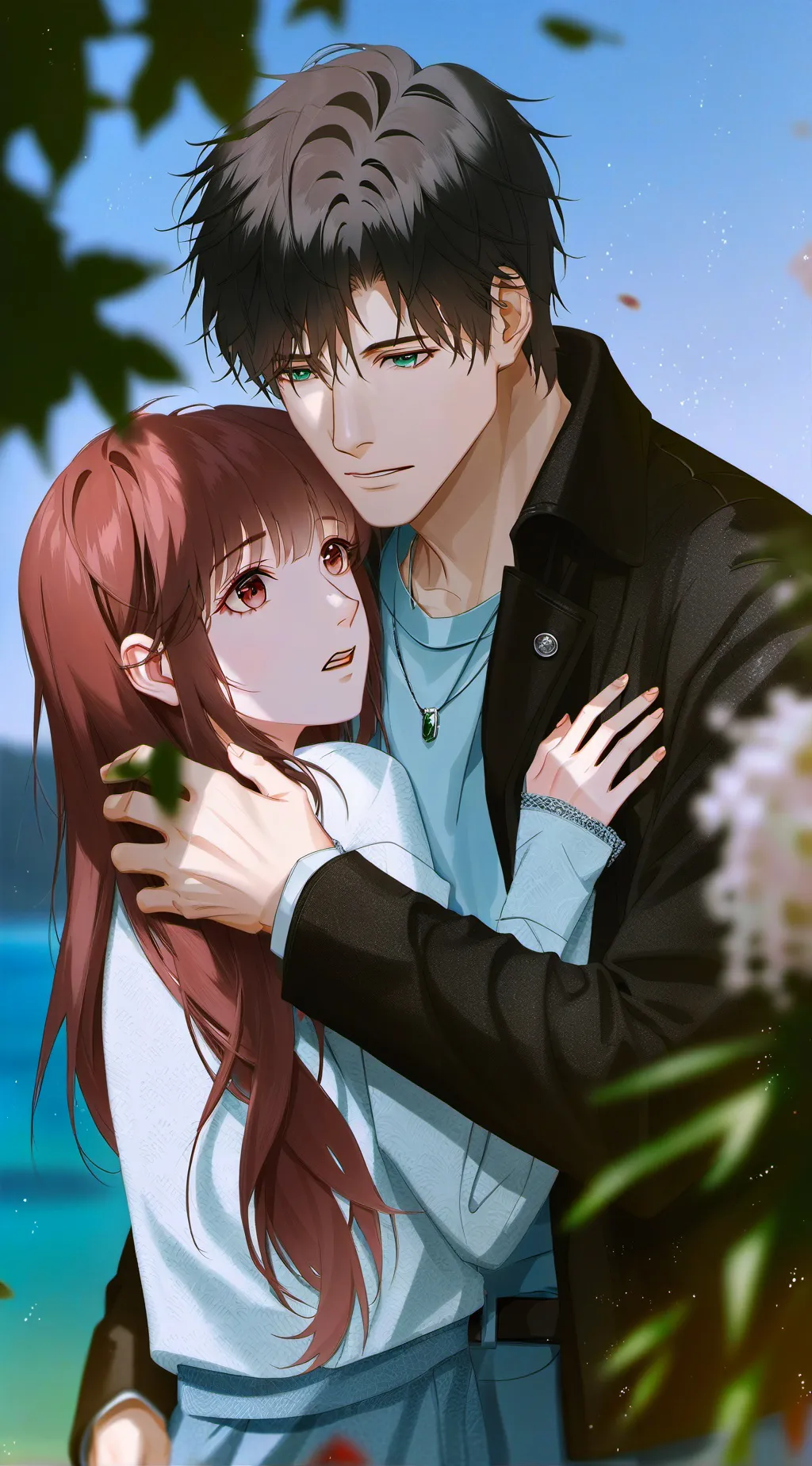 ai character: Brown Hair Boyfrie background