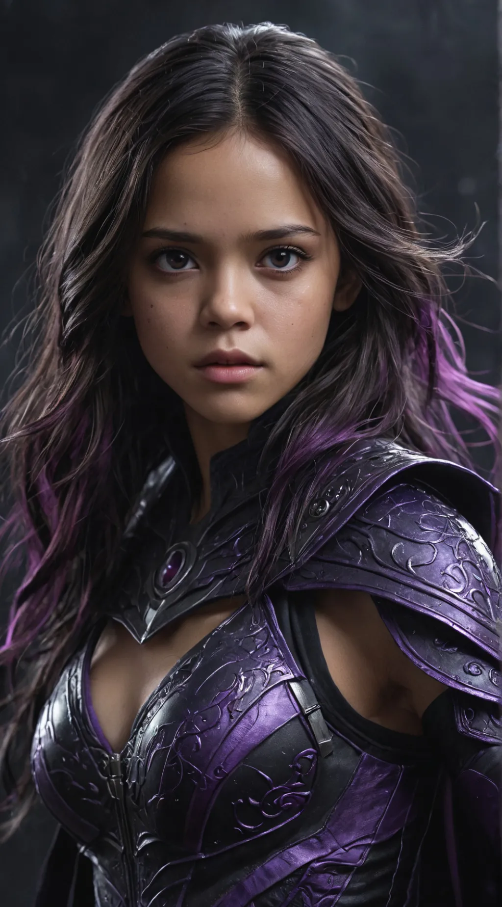 ai character: Jenna Ortega background