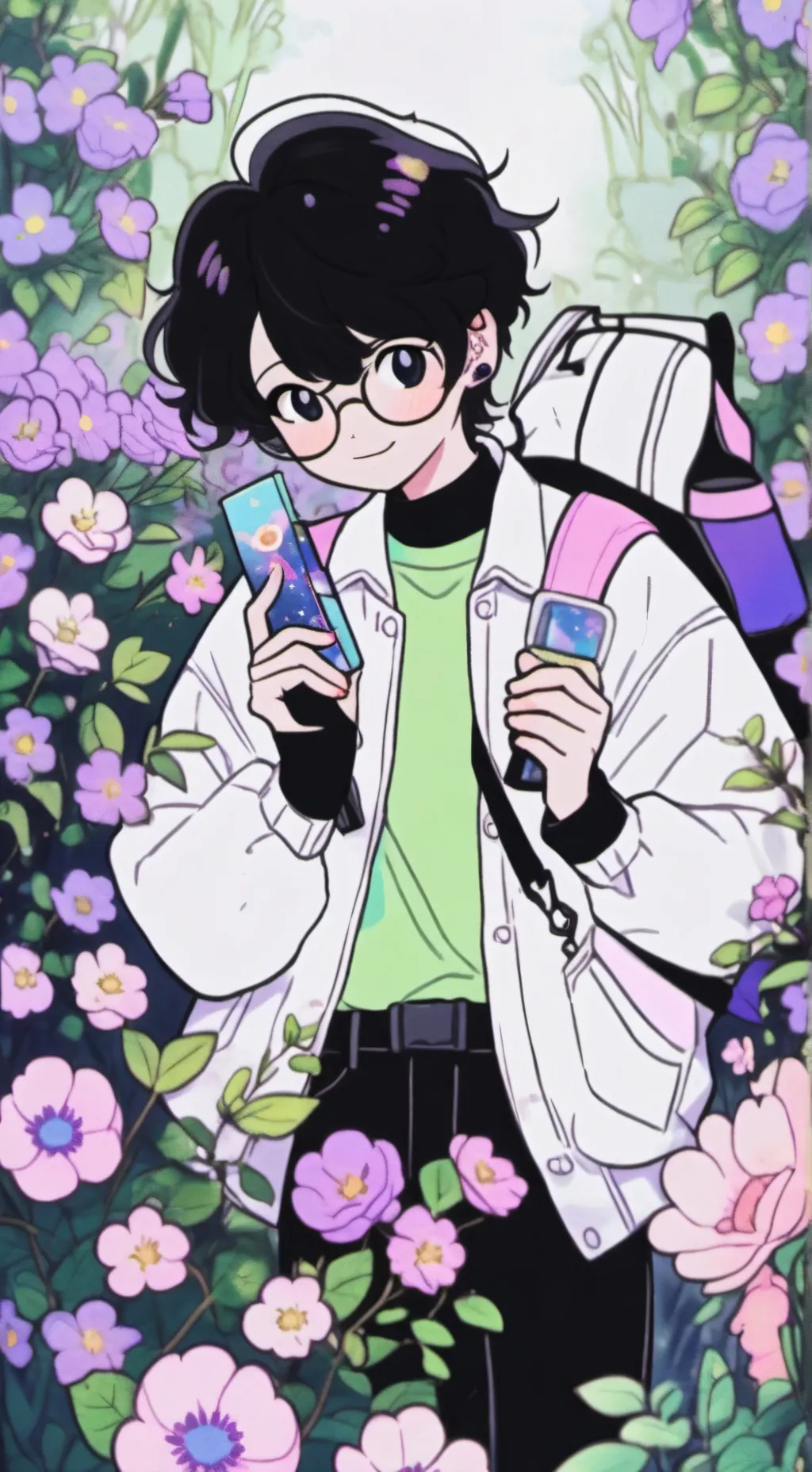 ai character: monney green background