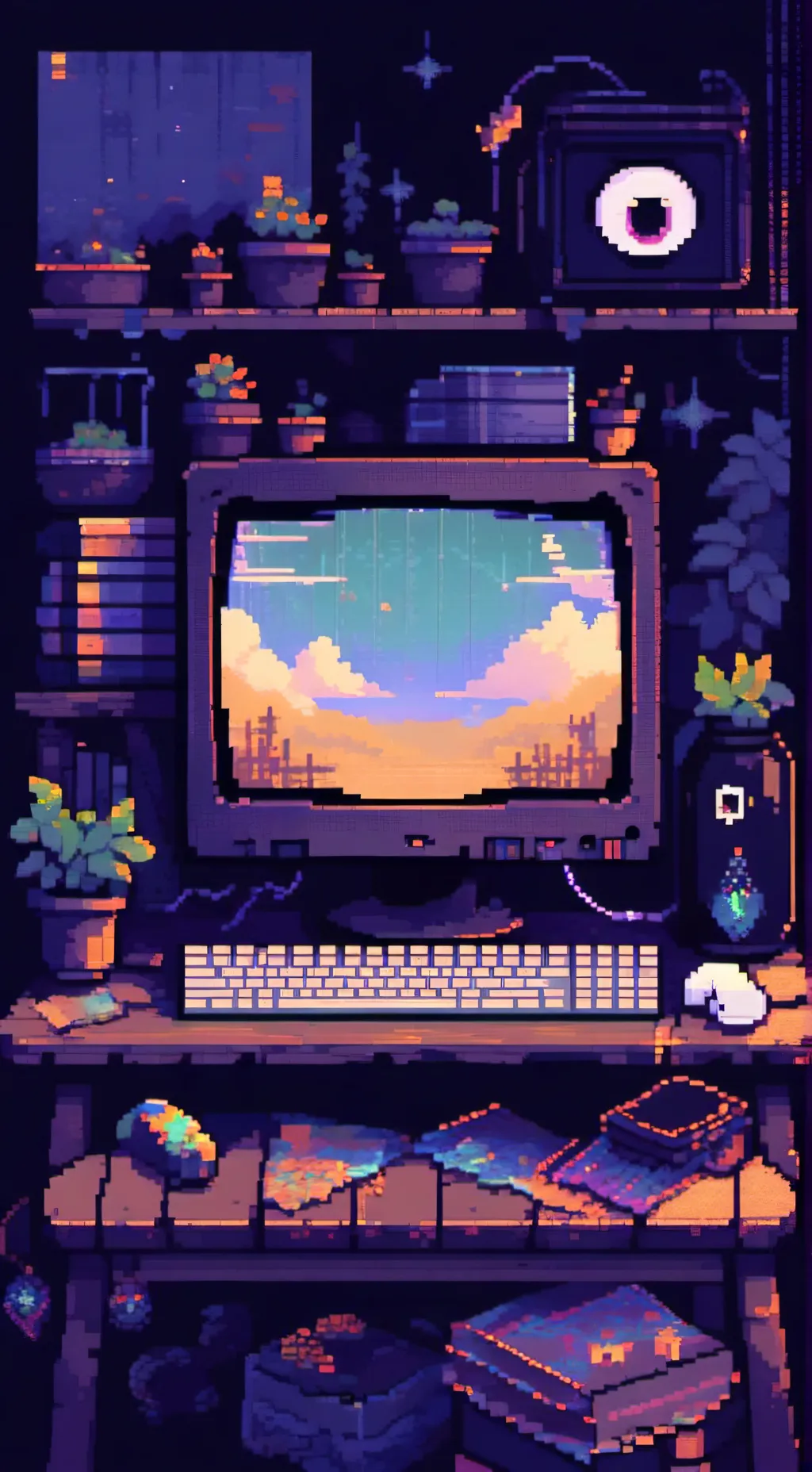 ai character: The Black Screen background