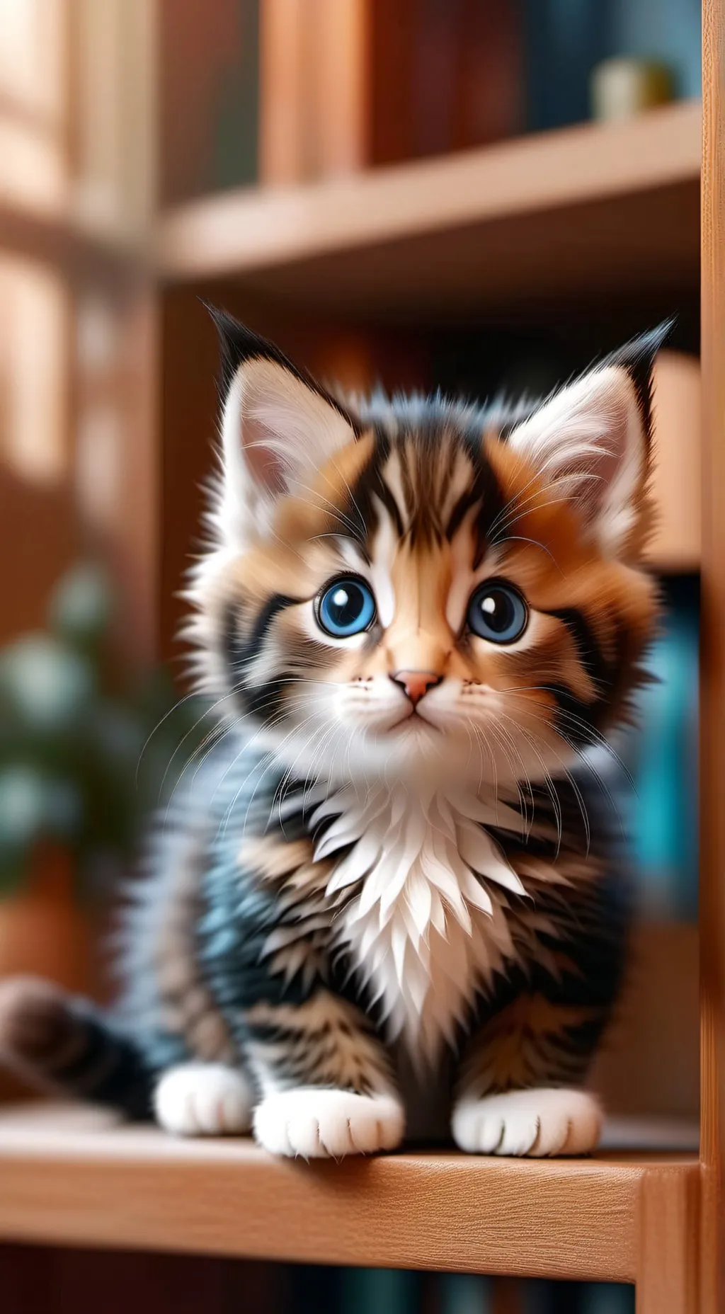 ai character: cute kitty background