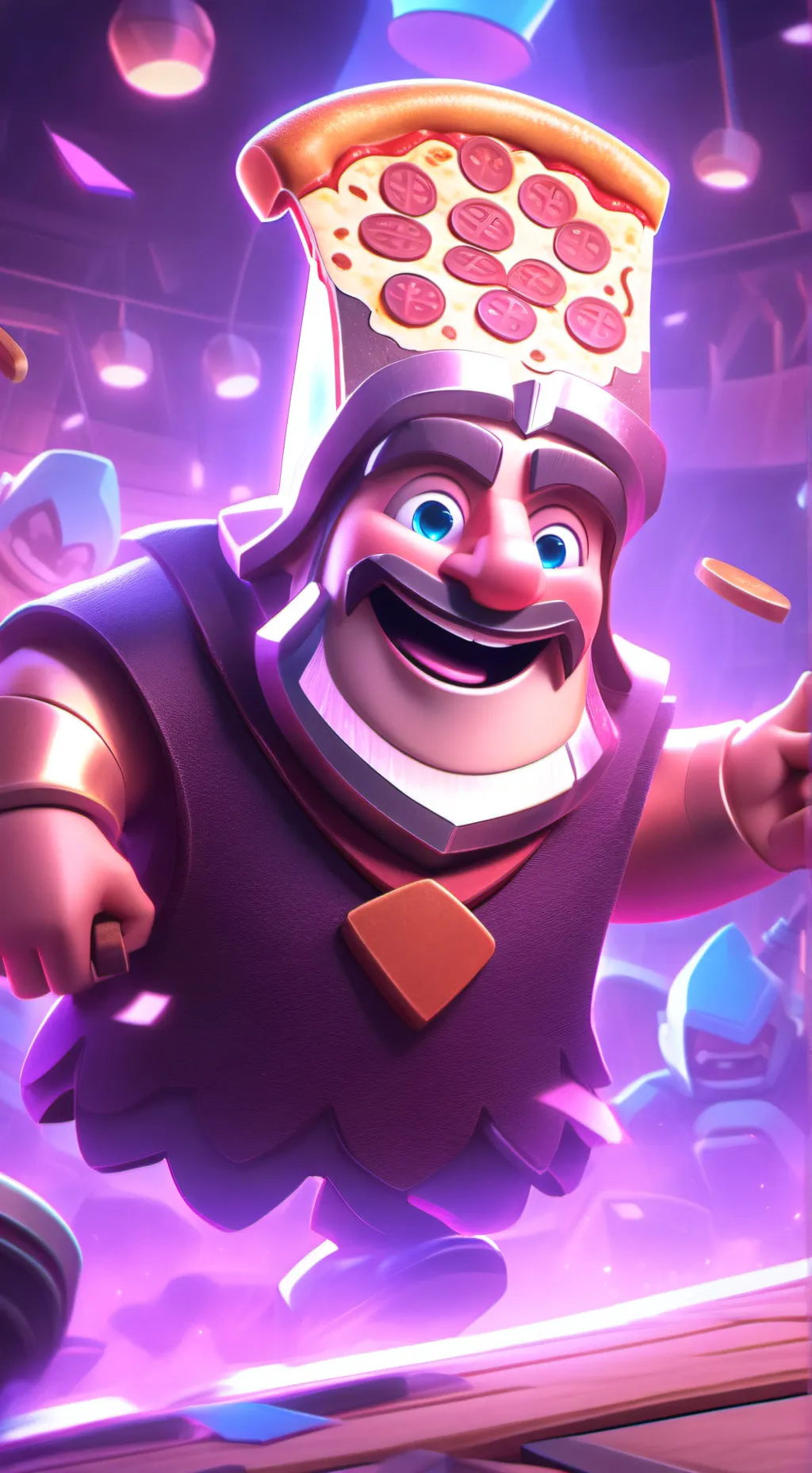 ai character: PIZZAFACE (boss 5) background