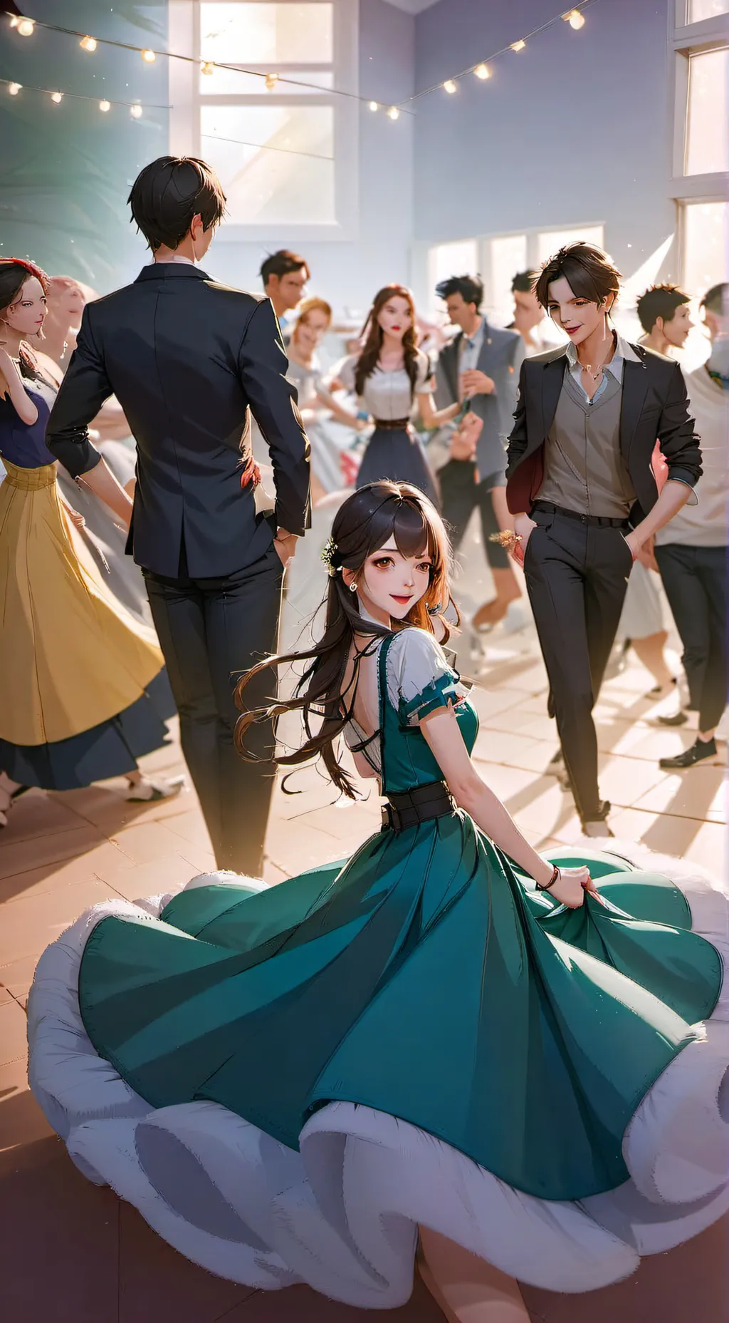 ai character: Beatriz  background