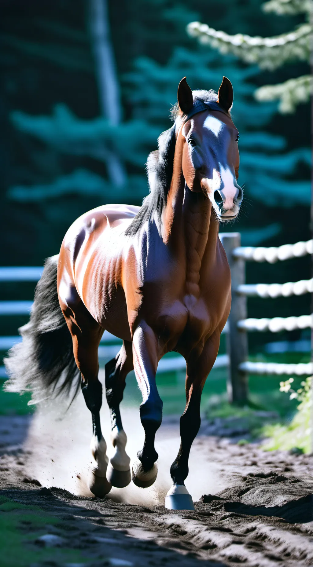 ai character: horse background