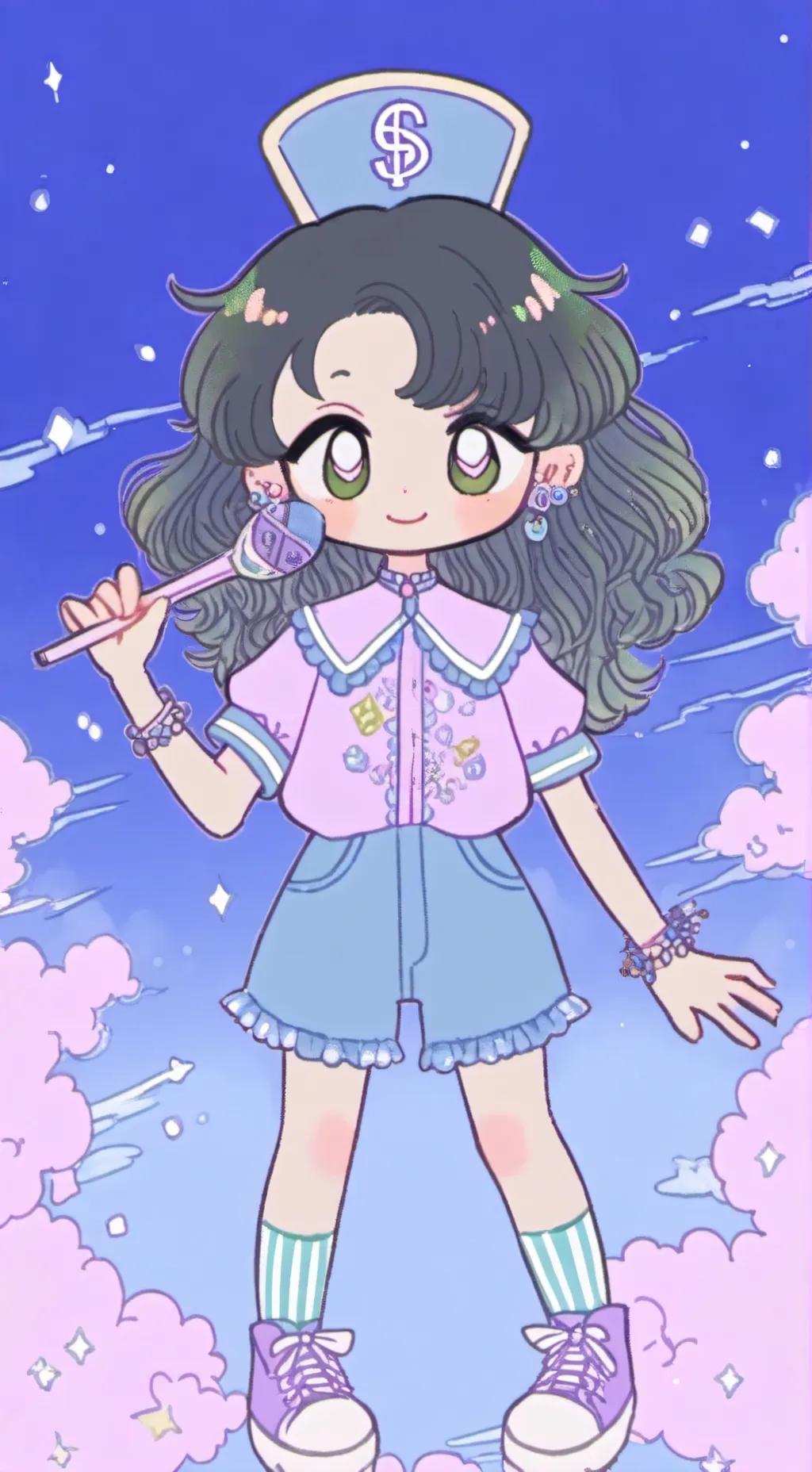 ai character: Dandy world background