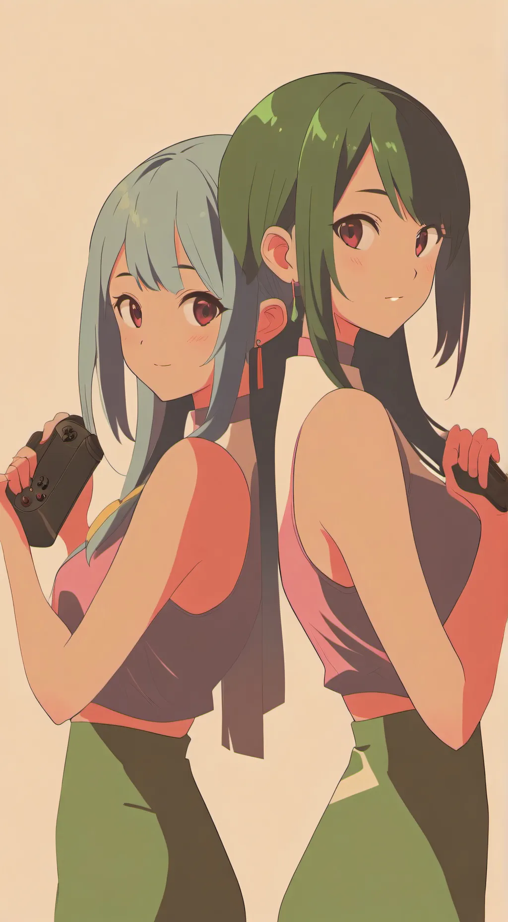 ai character: Janet and Melodie  background