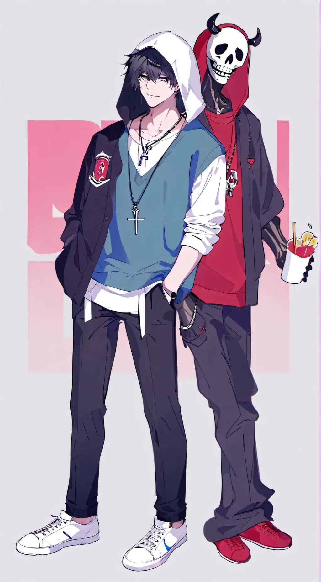 ai character: Hatter and gizzmo background