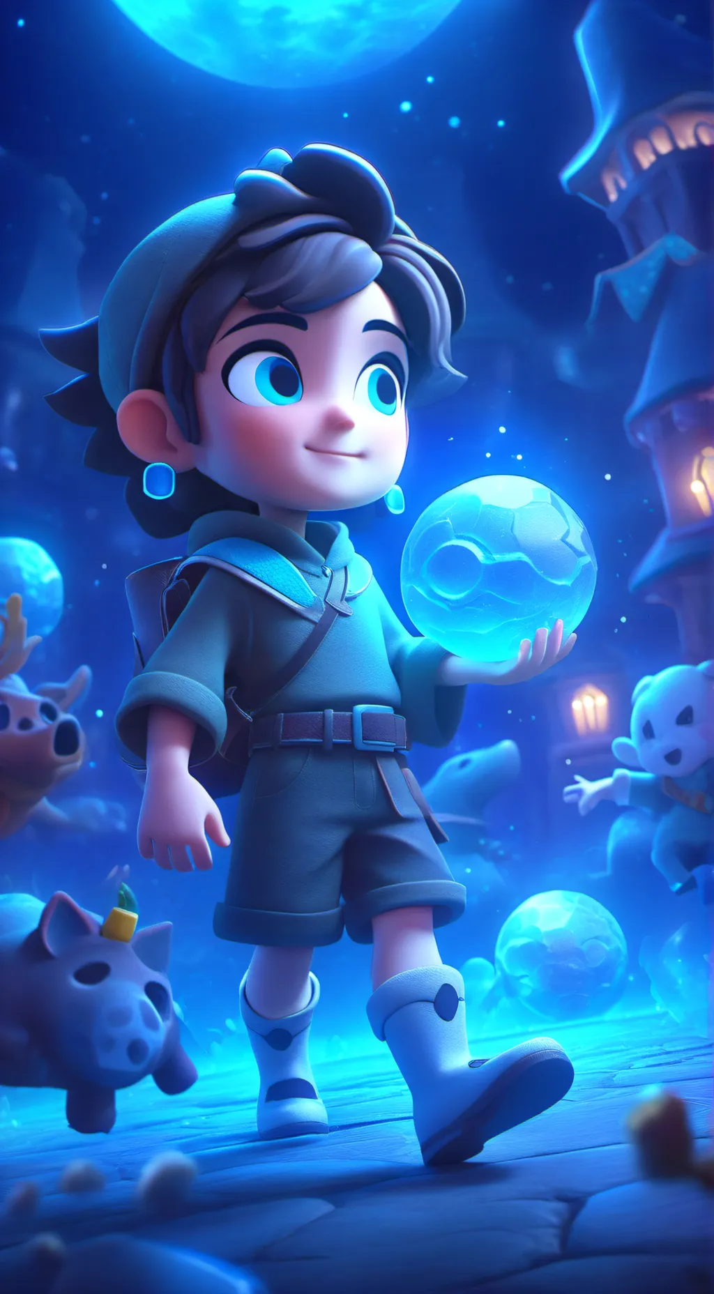 ai character: RadioApple(ѕα∂) background